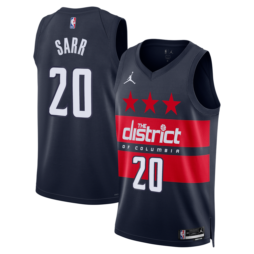 Alex Sarr Washington Wizards Statement Edition Swingman Jersey - Navy - Mens