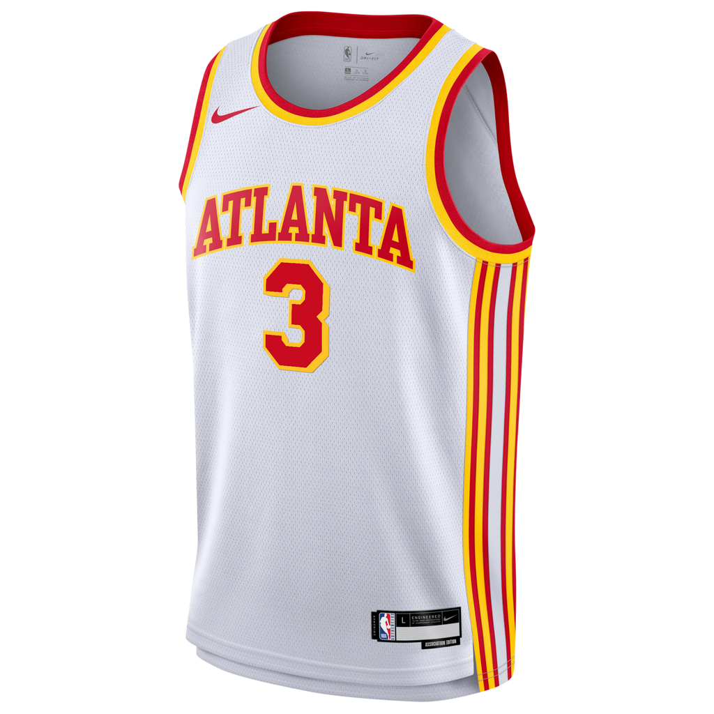 CJ McCollum Atlanta Hawks Association Edition Swingman Jersey - White - Youth