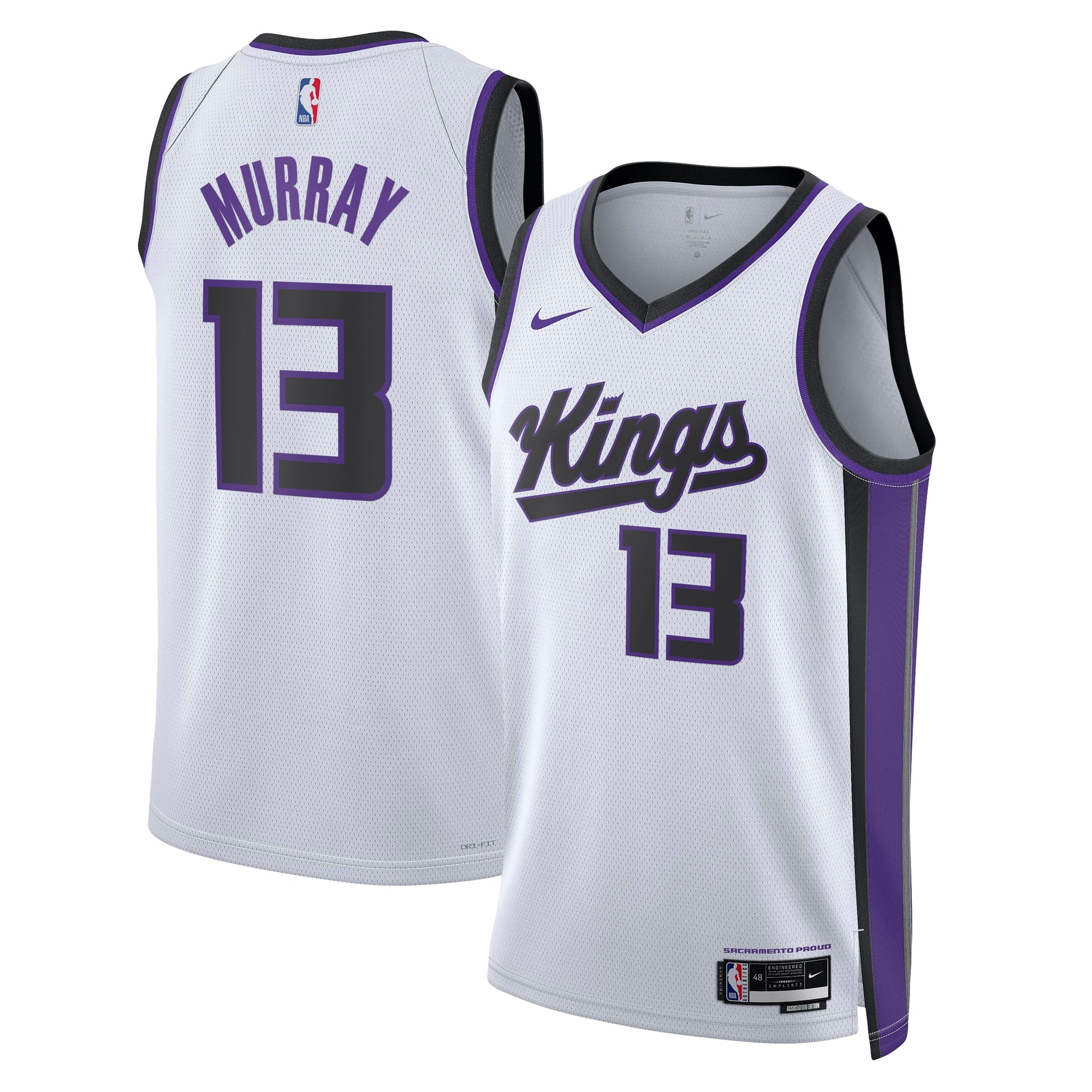 Keegan Murray Sacramento Kings Association Edition Swingman Jersey - White - Unisex