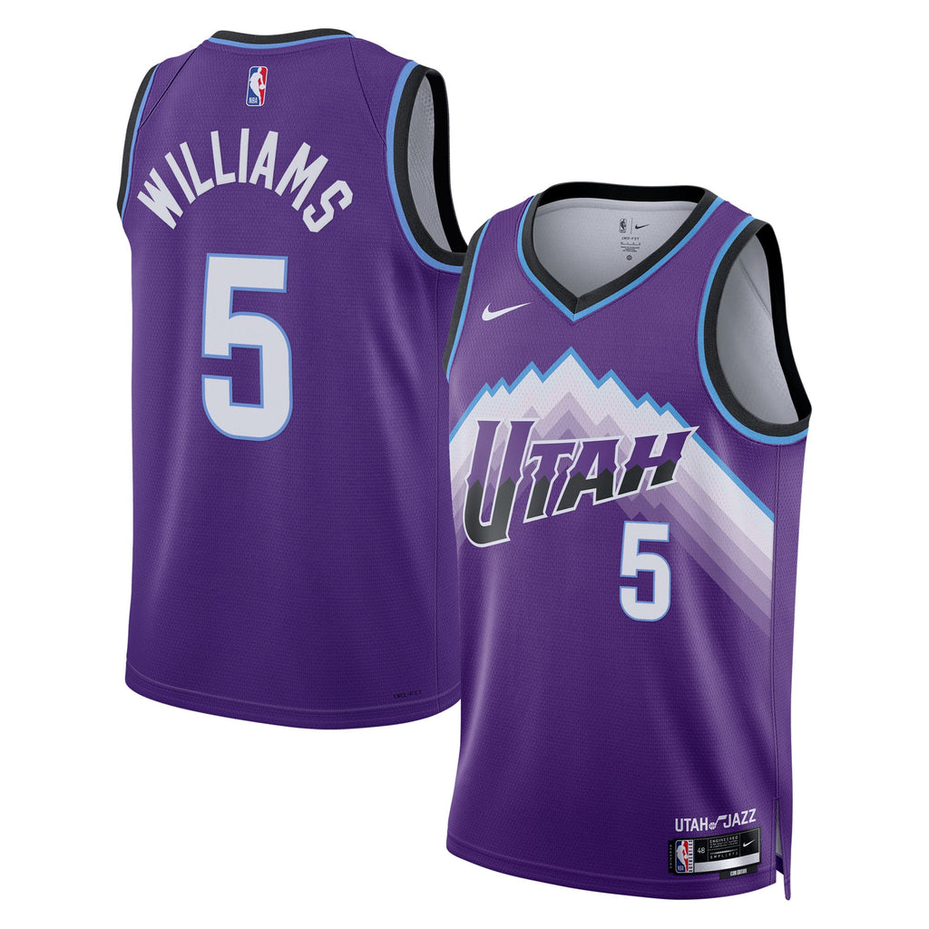 Cody Williams Utah Jazz Icon Edition Replica Swingman Jersey - Purple - Youth