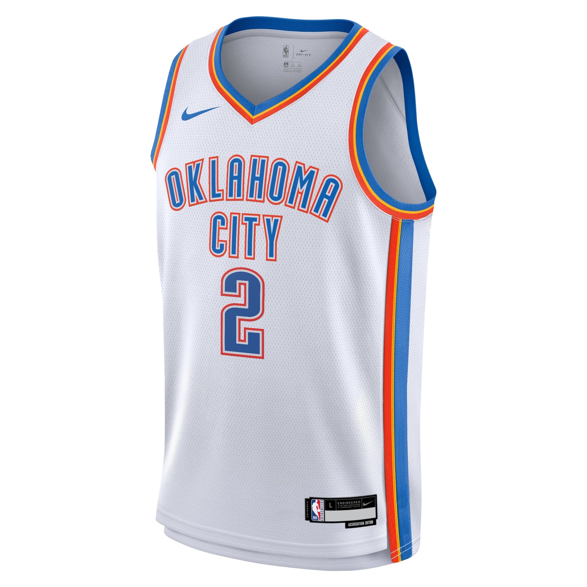 Shai Gilgeous-Alexander Oklahoma City Thunder Association Edition Swingman Jersey - White - Youth