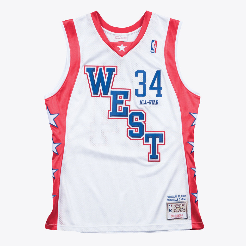 West Shaquille ONeal Los Angeles Lakers 2004 All-Star Authentic Jersey - White - Mens