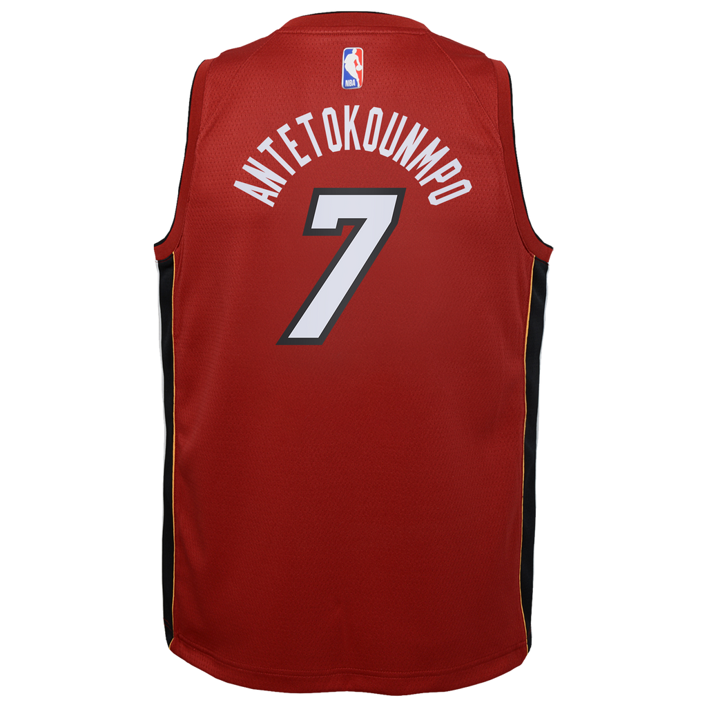 Giannis Antetokounmpo Miami Heat Statement Edition Swingman Jersey - Red - Youth