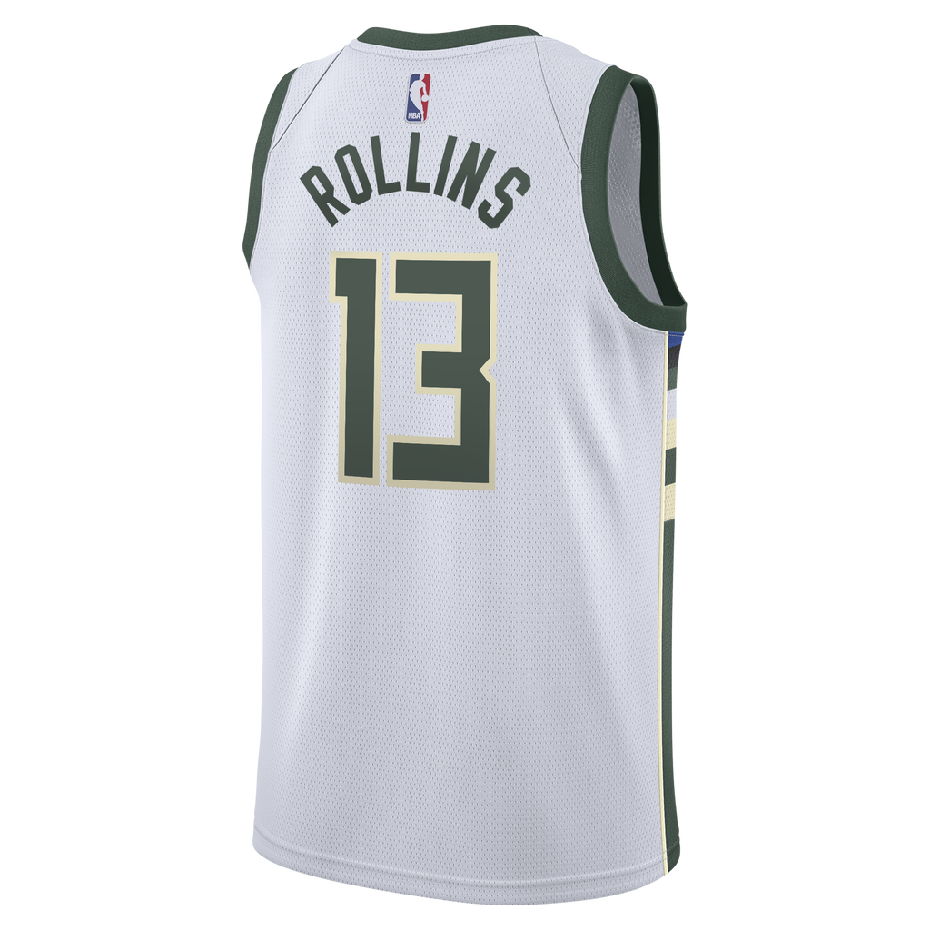 Ryan Rollins Milwaukee Bucks Association Edition Swingman Jersey - White - Youth