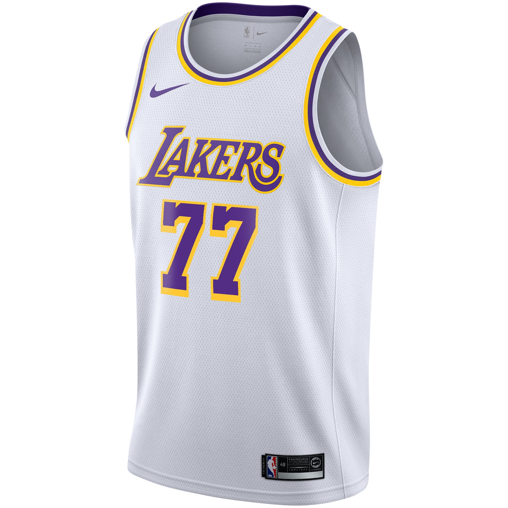 Luka Dončić Los Angeles Lakers Association Edition Swingman Jersey - White - Youth