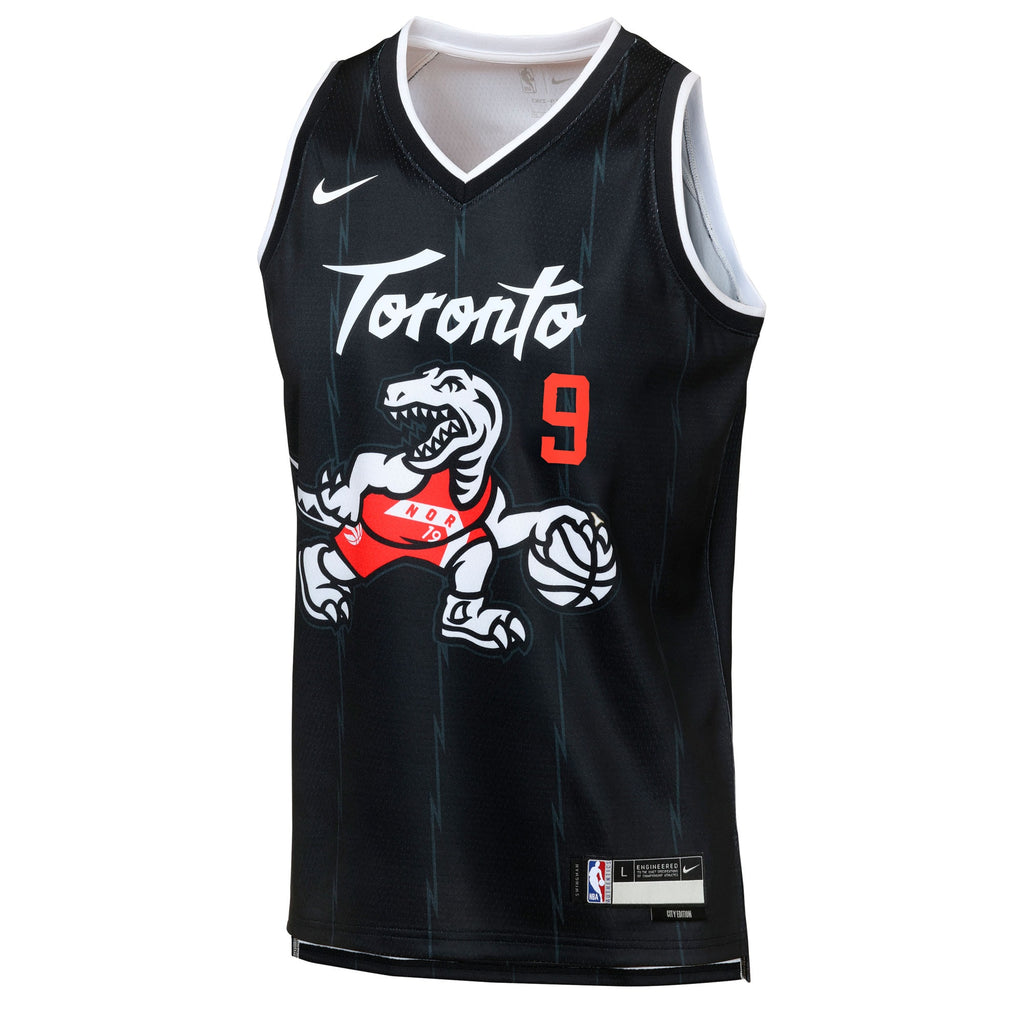 RJ Barrett Toronto Raptors 2025/26 City Edition Swingman Jersey - Black - Youth