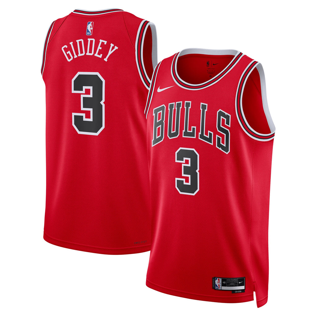 Josh Giddey Chicago Bulls Swingman Icon Jersey - Unisex