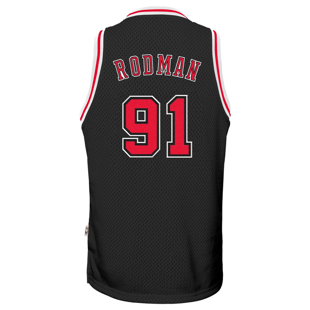 Dennis Rodman Chicago Bulls 1997-98 Hardwood Classics Alternate Swingman Jersey - Black - Youth