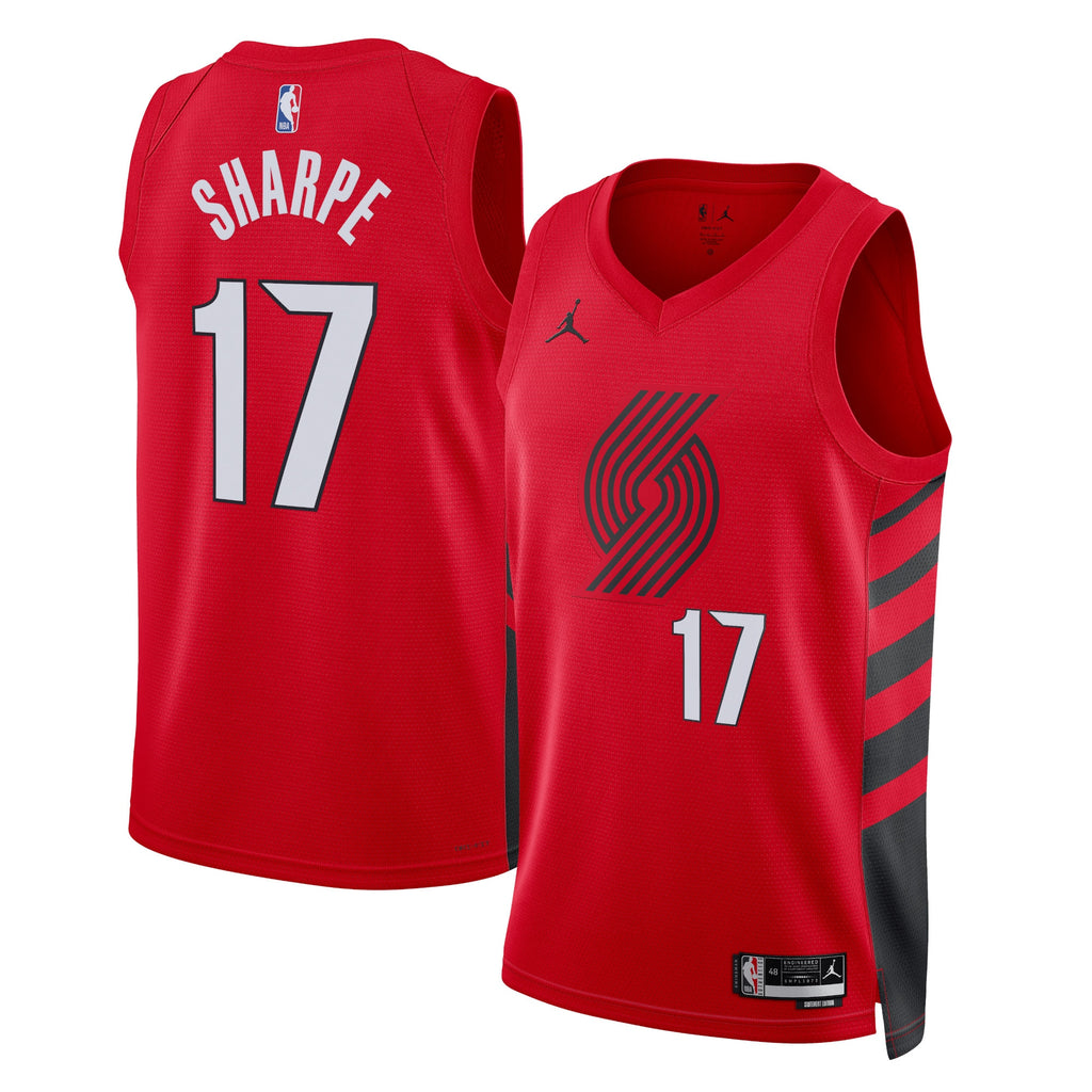 Shaedon Sharpe Portland Trail Blazers Statement Edition Swingman Jersey - Red - Unisex