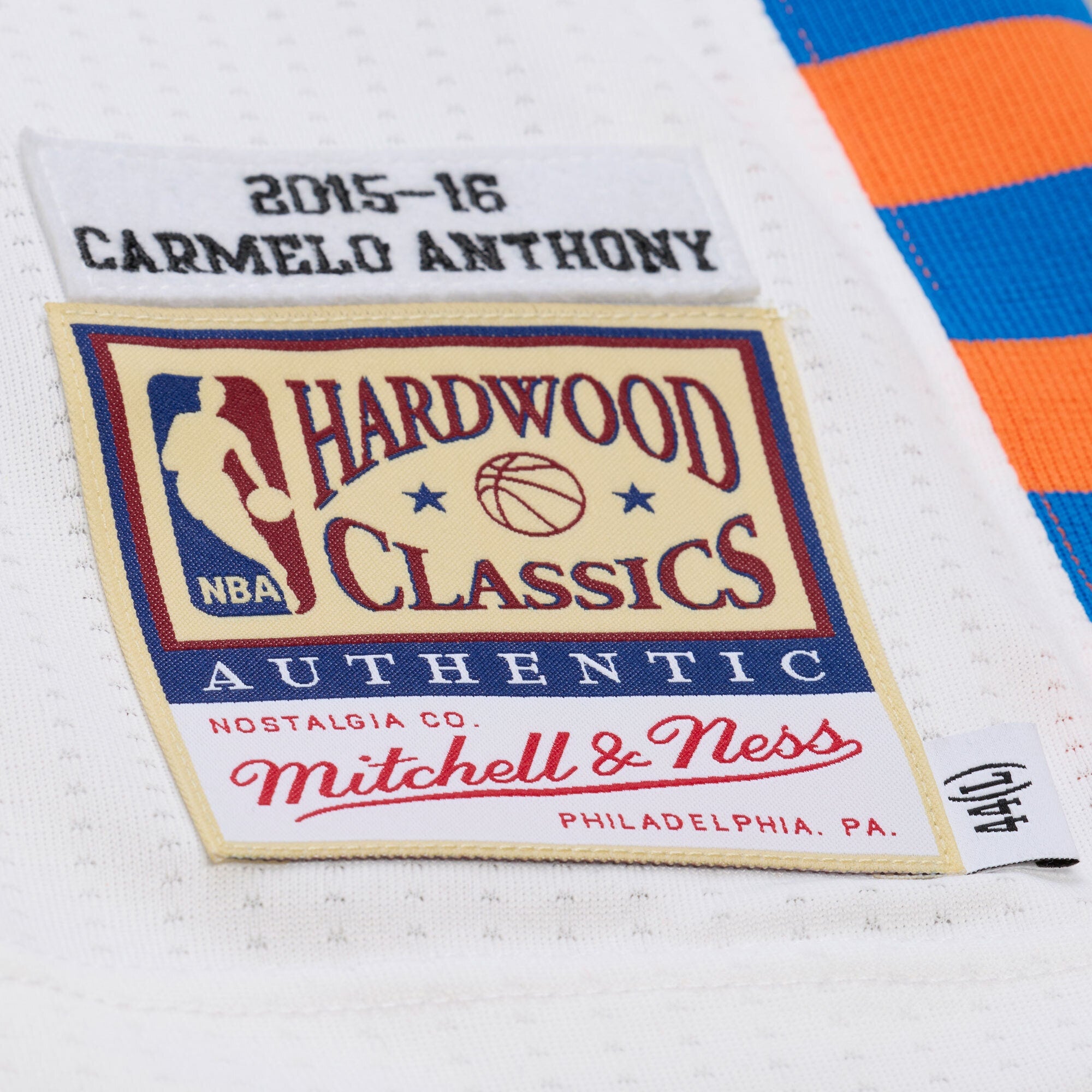 Carmelo Anthony New York Knicks 2015-16 Hardwood Classics Authentic Jersey - Mens