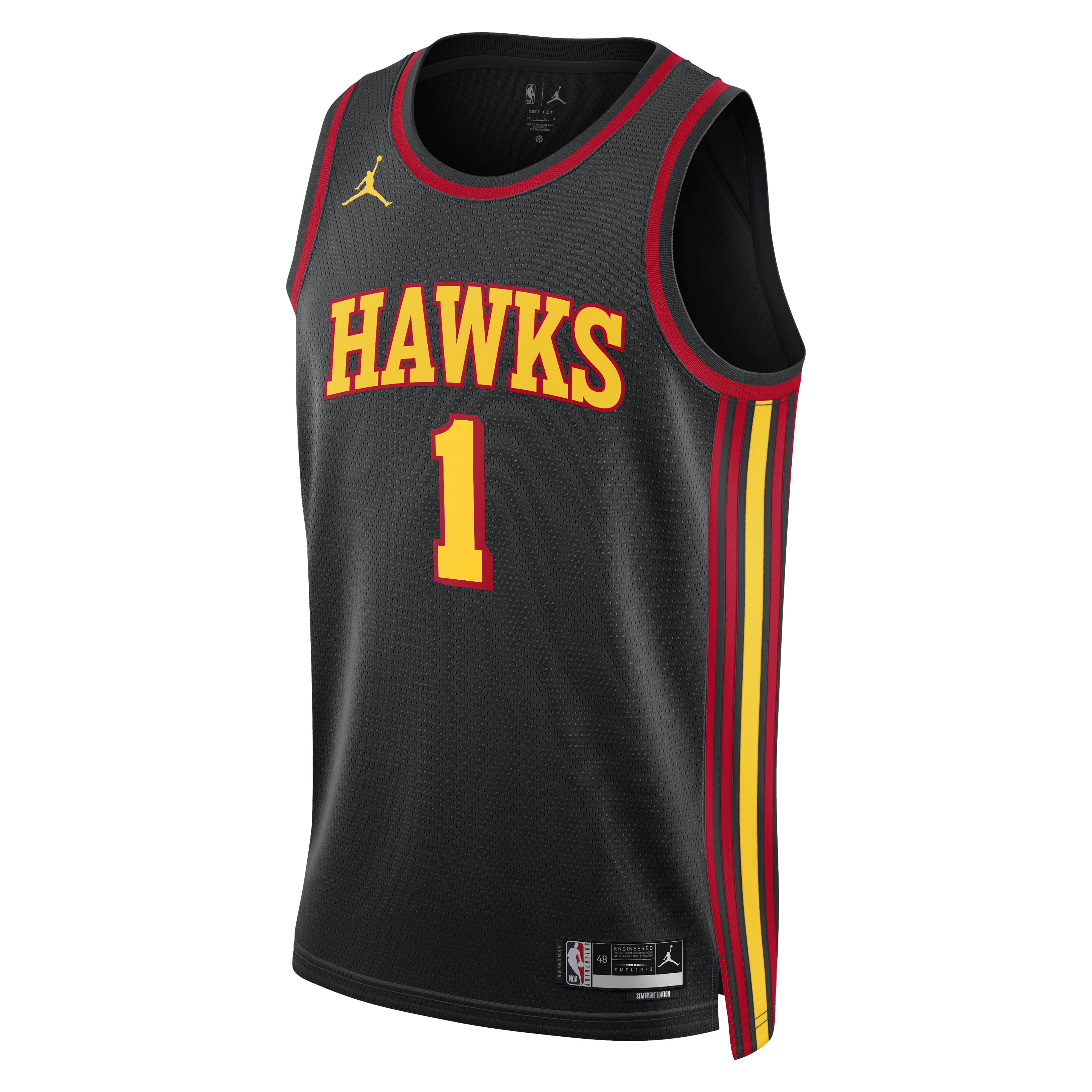Jalen Johnson Atlanta Hawks Statement Edition Swingman Jersey - Black - Unisex