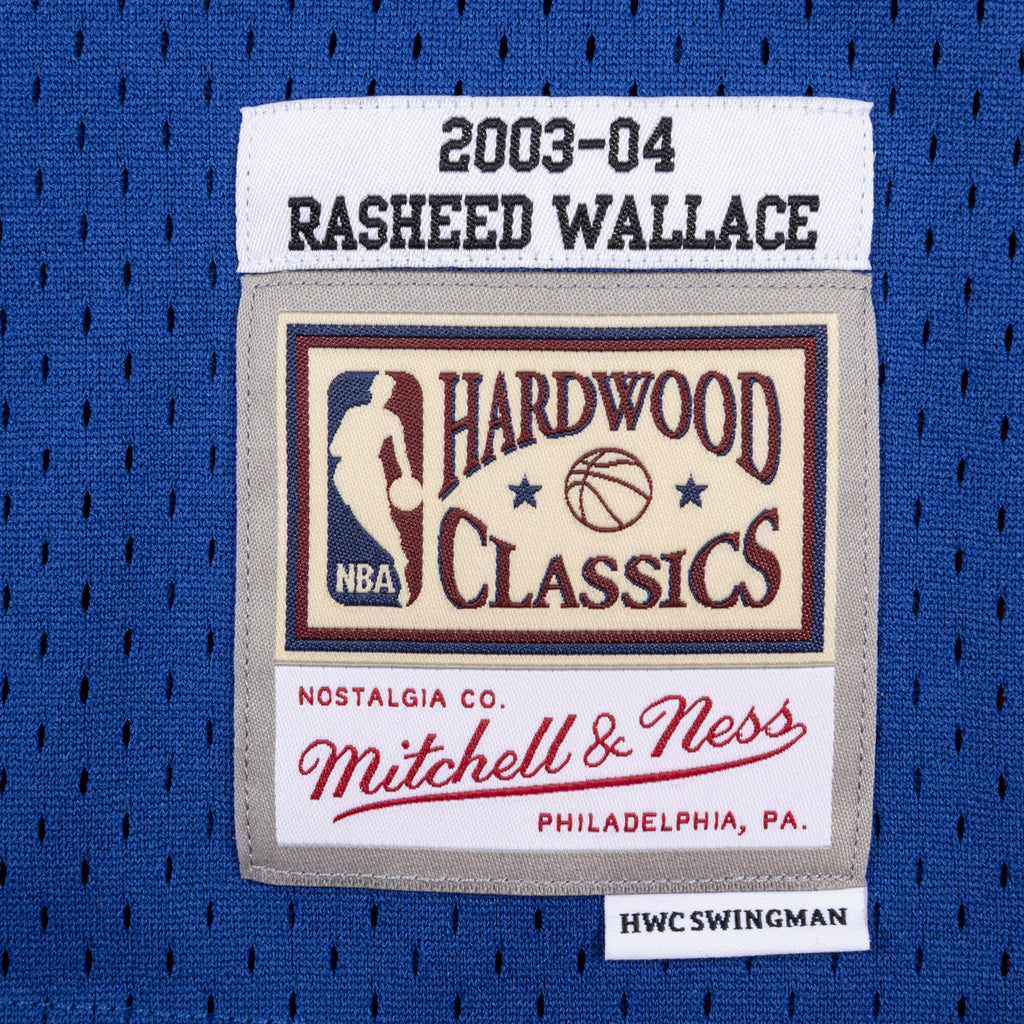 Rasheed Wallace Detroit Pistons 2003 Authentic Swingman Jersey - Royal Blue