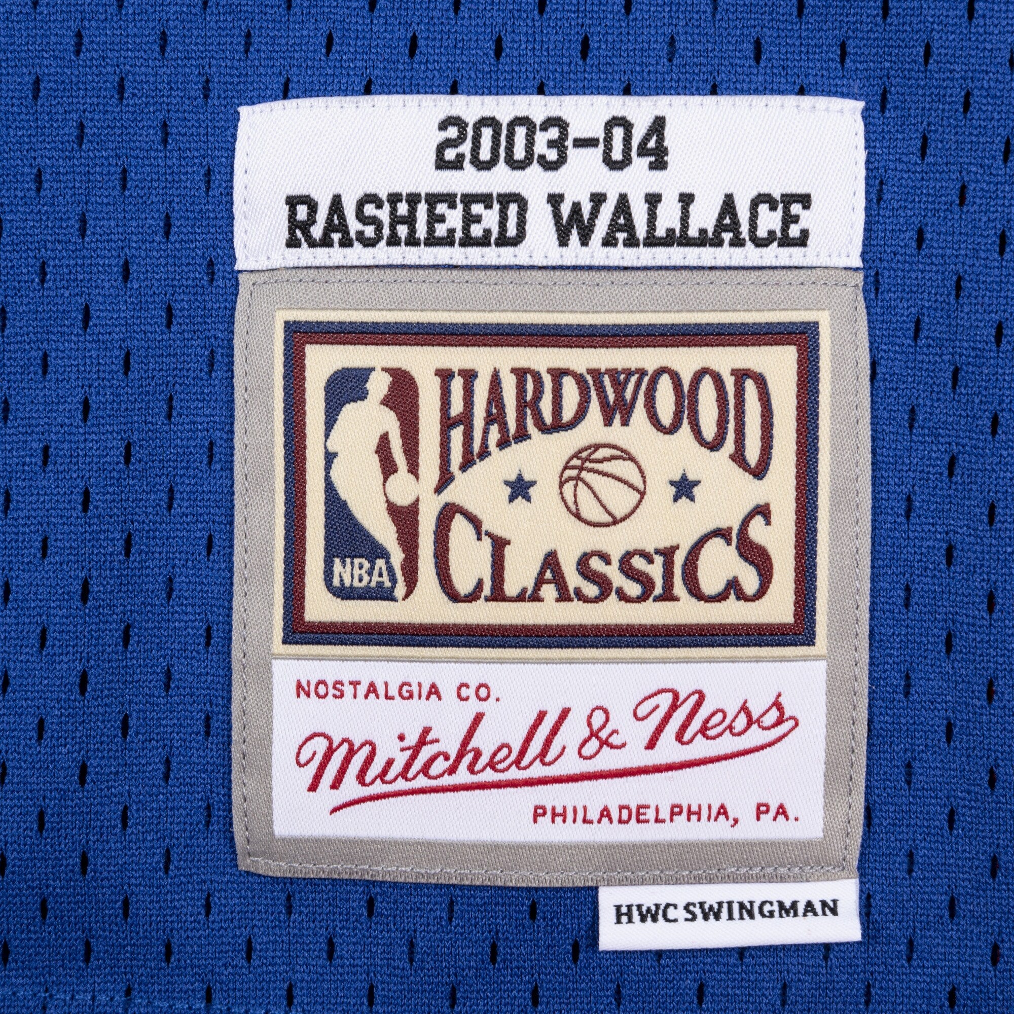Rasheed Wallace Detroit Pistons 2003 Authentic Swingman Jersey - Royal Blue