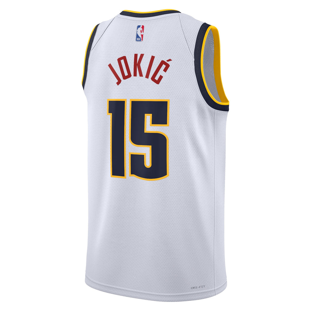 Nikola Jokić Denver Nuggets Association Edition Swingman Jersey - White - Unisex