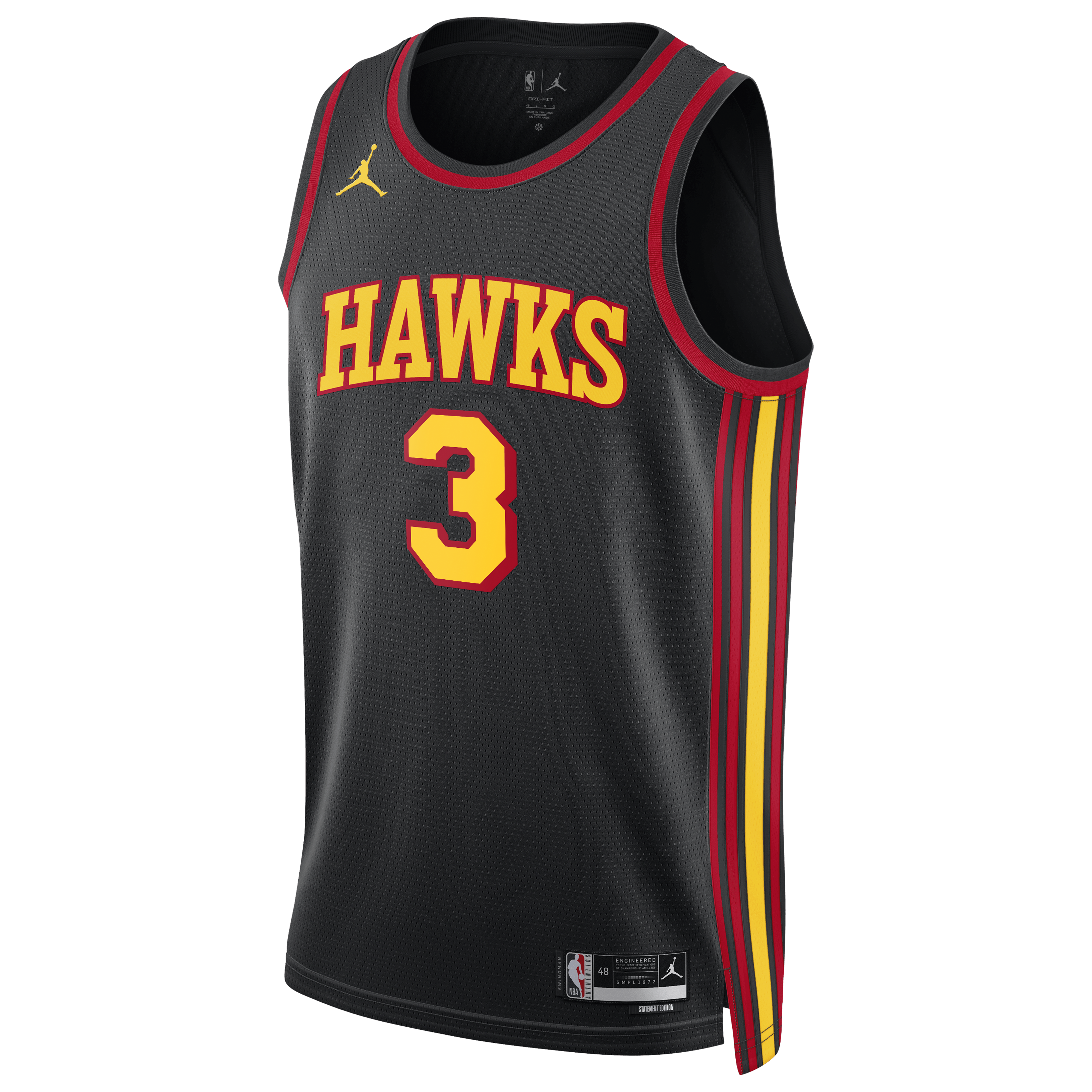 CJ McCollum Atlanta Hawks Statement Edition Swingman Jersey - Black - Unisex