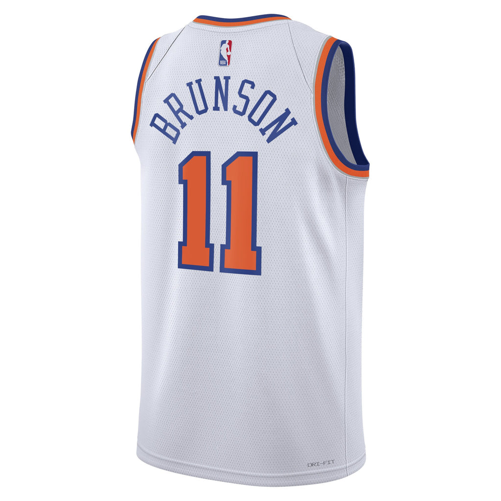 Jalen Brunson New York Knicks Association Edition Swingman Jersey - White - Unisex