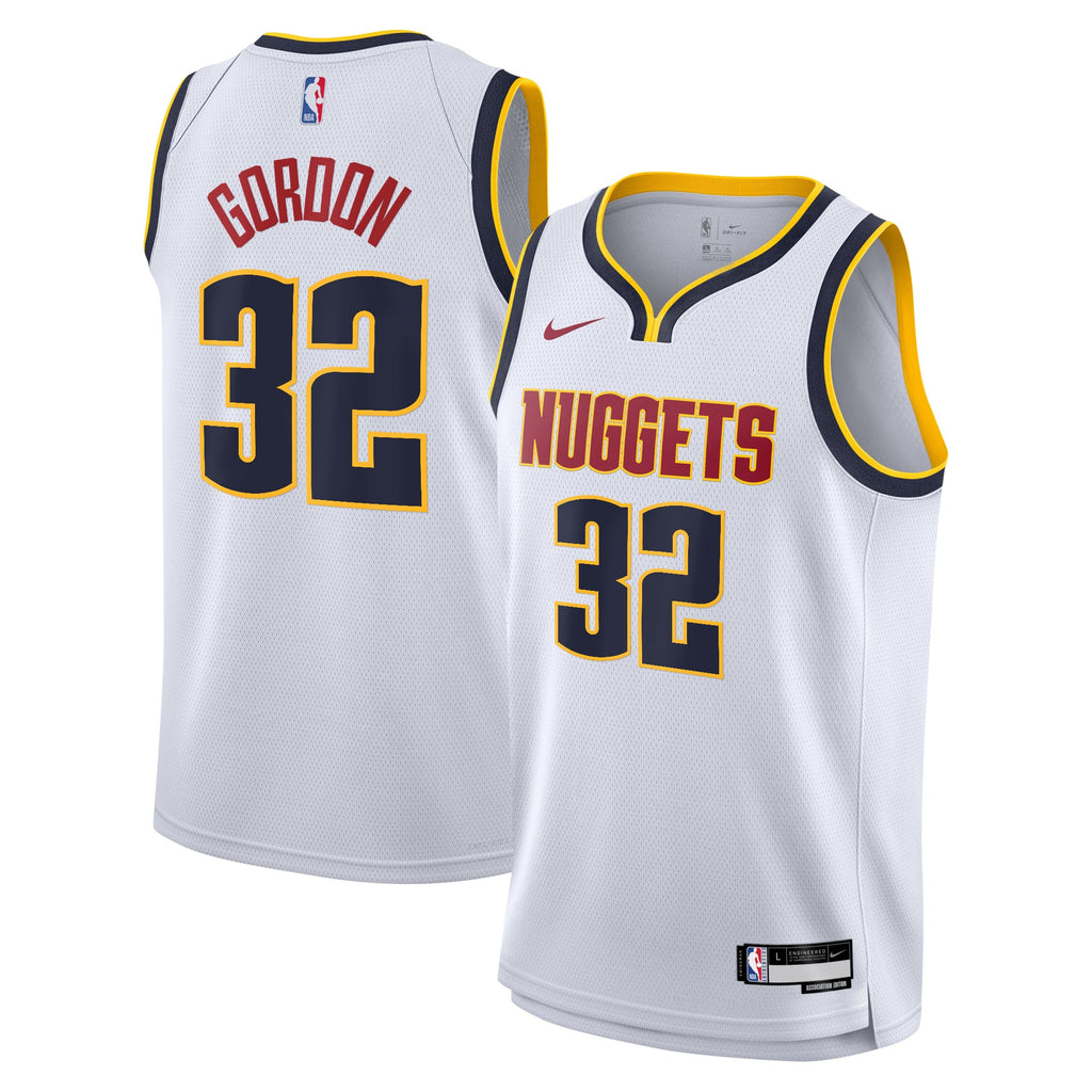 Aaron Gordon Denver Nuggets Swingman Association Jersey - White - Youth