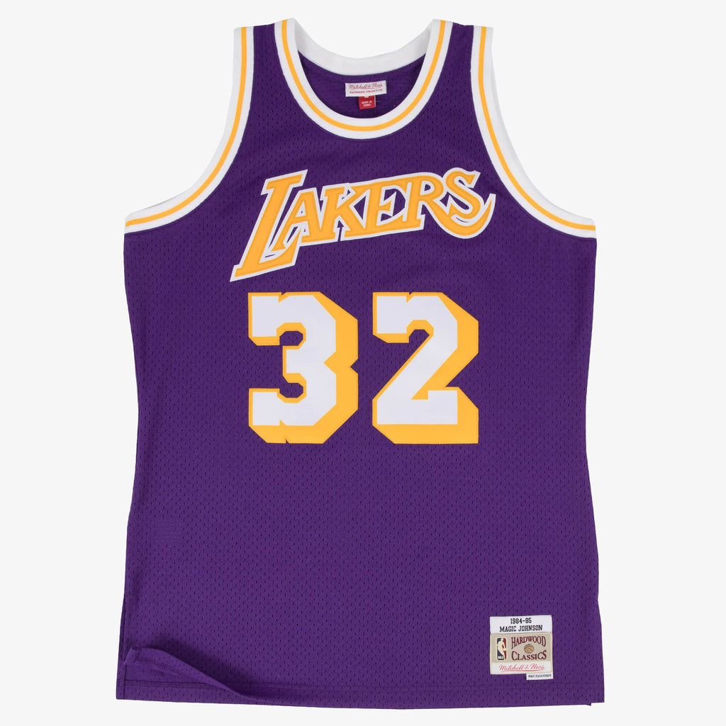 Magic Johnson Los Angeles Lakers 1984-85 Swingman Road Jersey
