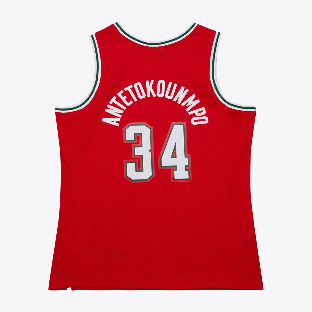 Giannis Antetokounmpo Milwaukee Bucks 2014 Dark Alternate Authentic Jersey - Red