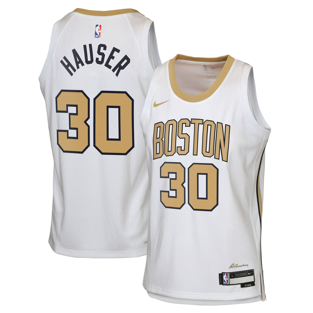 Sam Hauser Boston Celtics 2025/26 City Edition Swingman Jersey - White - Youth