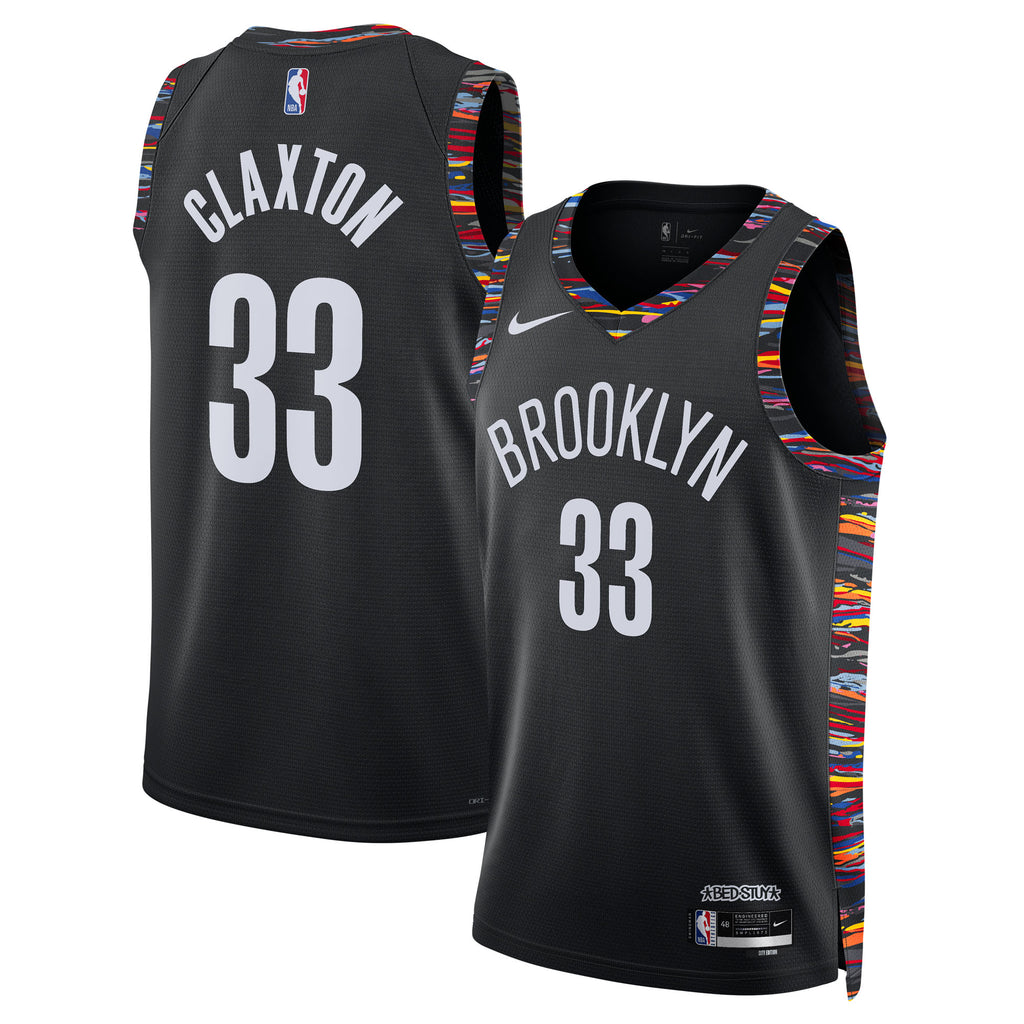Nic Claxton Brooklyn Nets 2025/26 City Edition Swingman Jersey - Black - Unisex