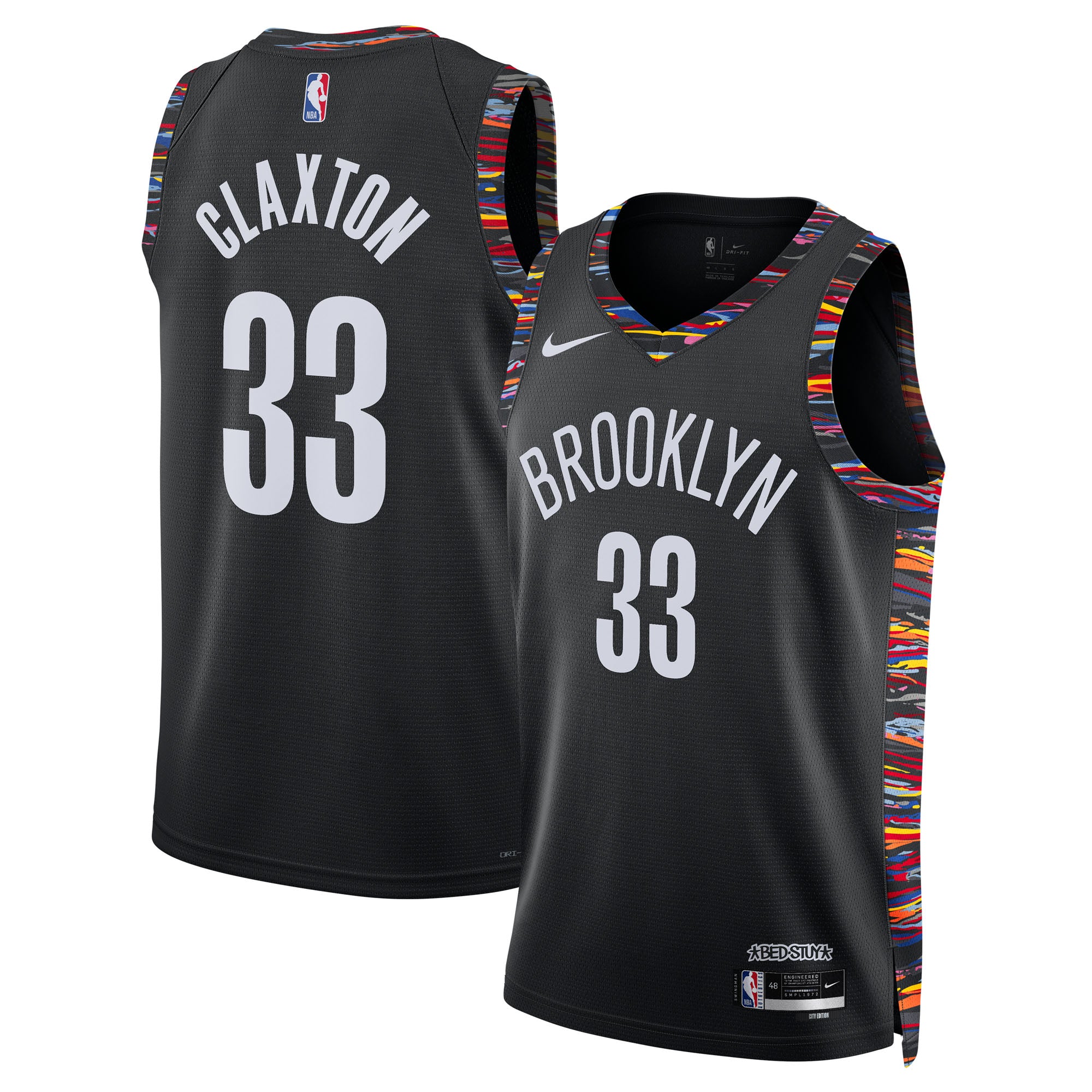 Nic Claxton Brooklyn Nets 2025/26 City Edition Swingman Jersey - Black - Unisex