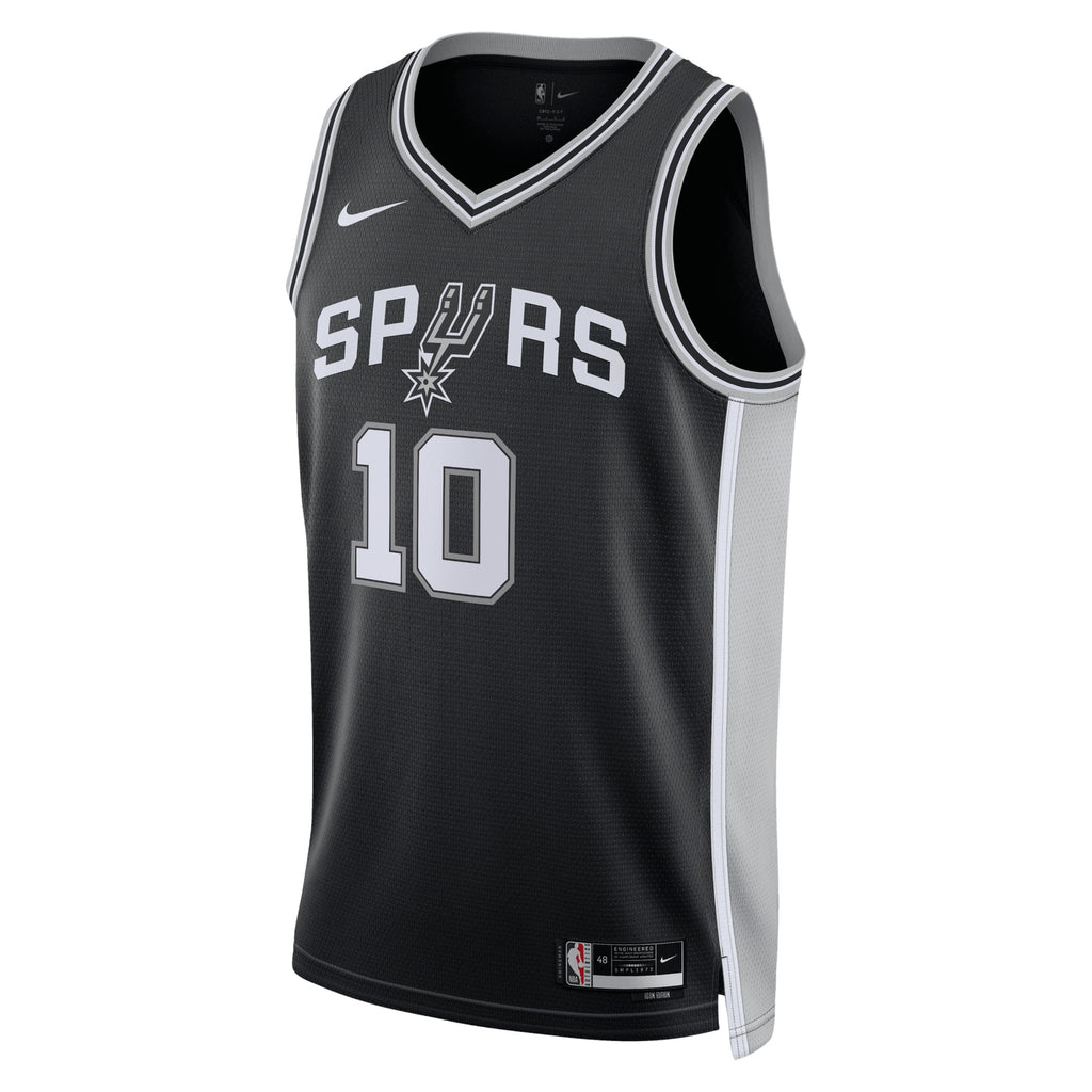 Jeremy Sochan San Antonio Spurs Icon Edition Swingman Jersey - Black - Unisex