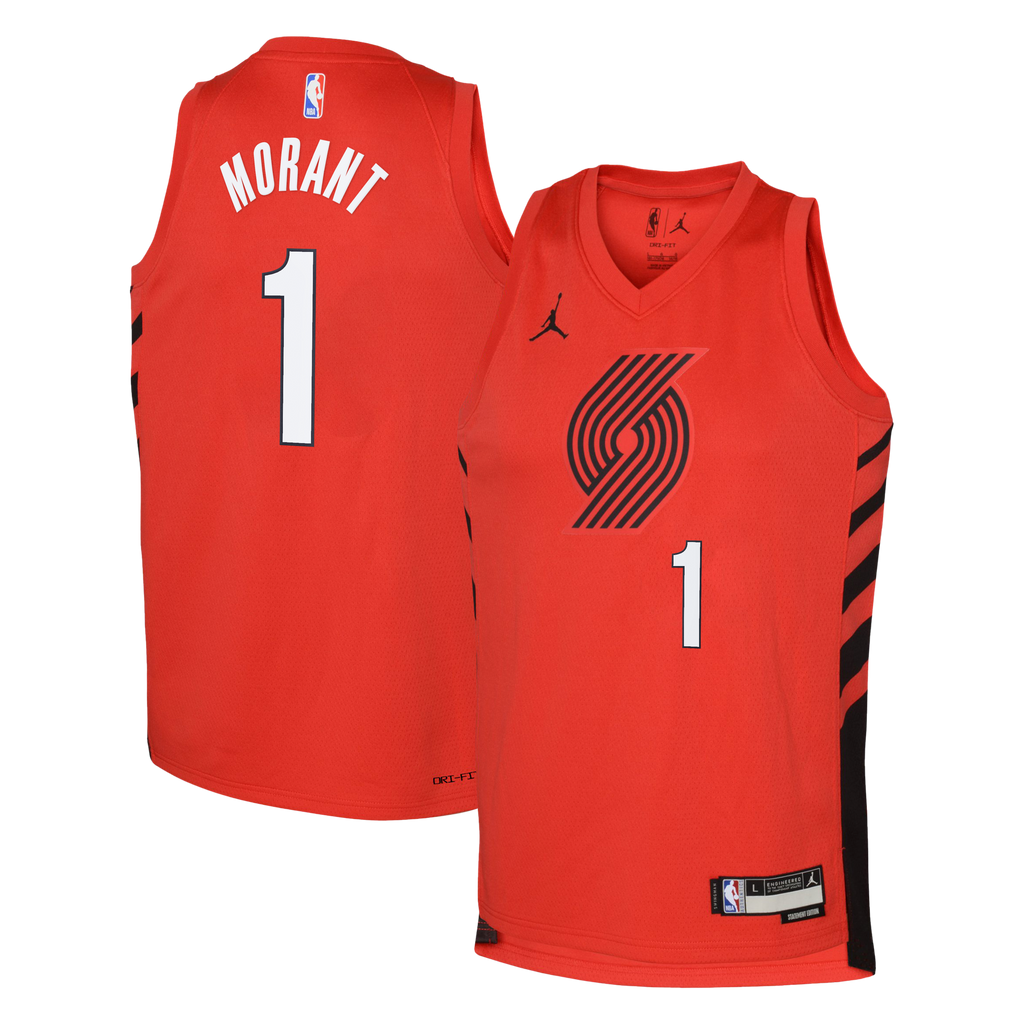 Ja Morant Portland Trail Blazers Statement Edition Swingman Jersey - Red - Youth