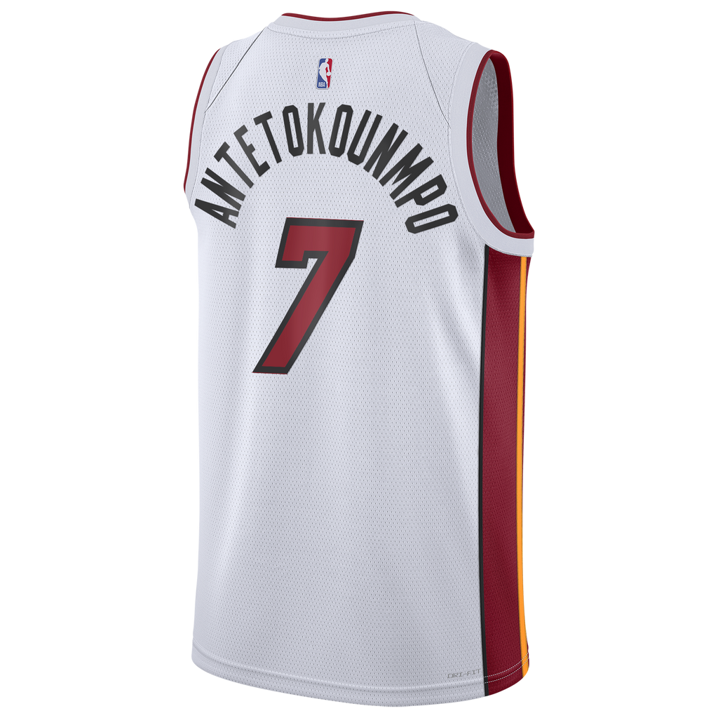 Giannis Antetokounmpo Miami Heat Association Edition Swingman Jersey - White - Youth