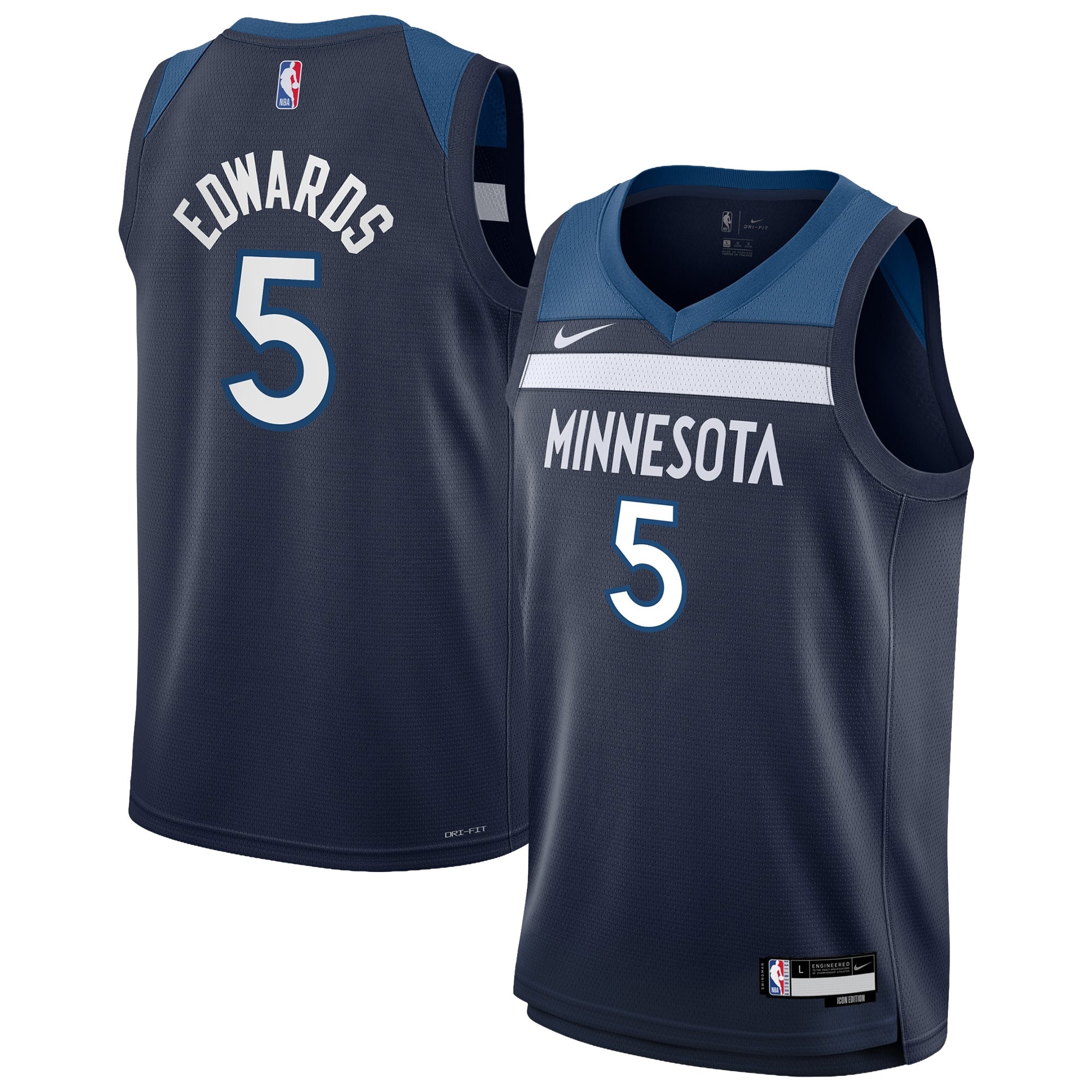 Anthony Edwards Minnesota Timberwolves Swingman Icon Jersey - Youth