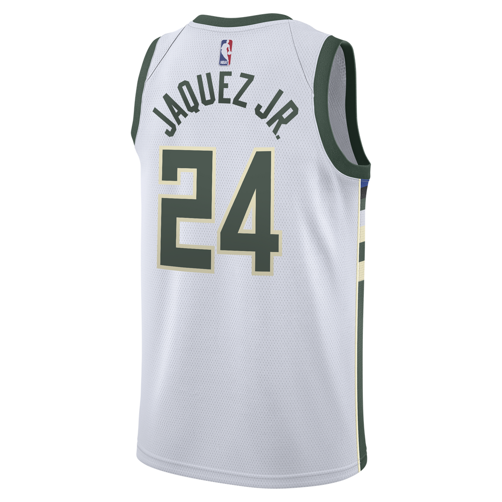 Jaime Jaquez Jr. Milwaukee Bucks Association Edition Swingman Jersey - White - Youth