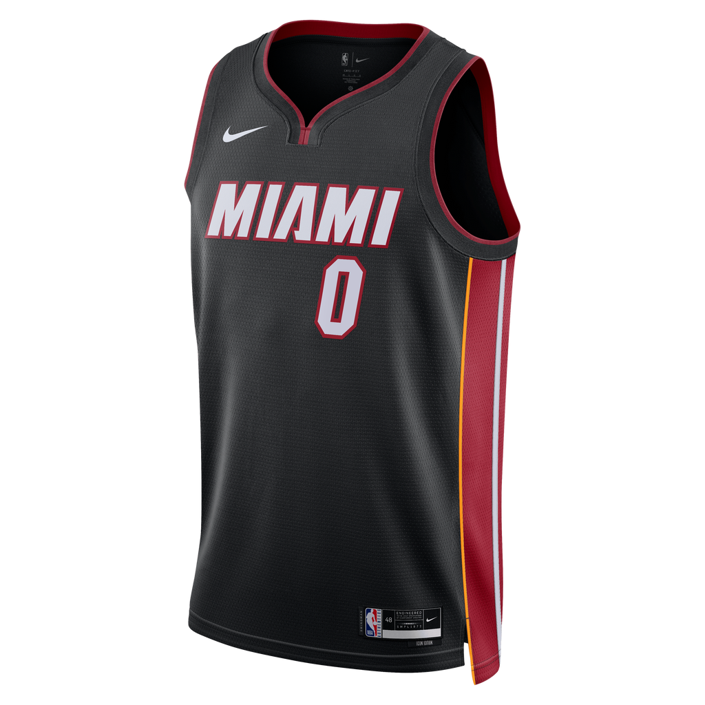 Simone Fontecchio Miami Heat Icon Edition Swingman Jersey - Black - Unisex