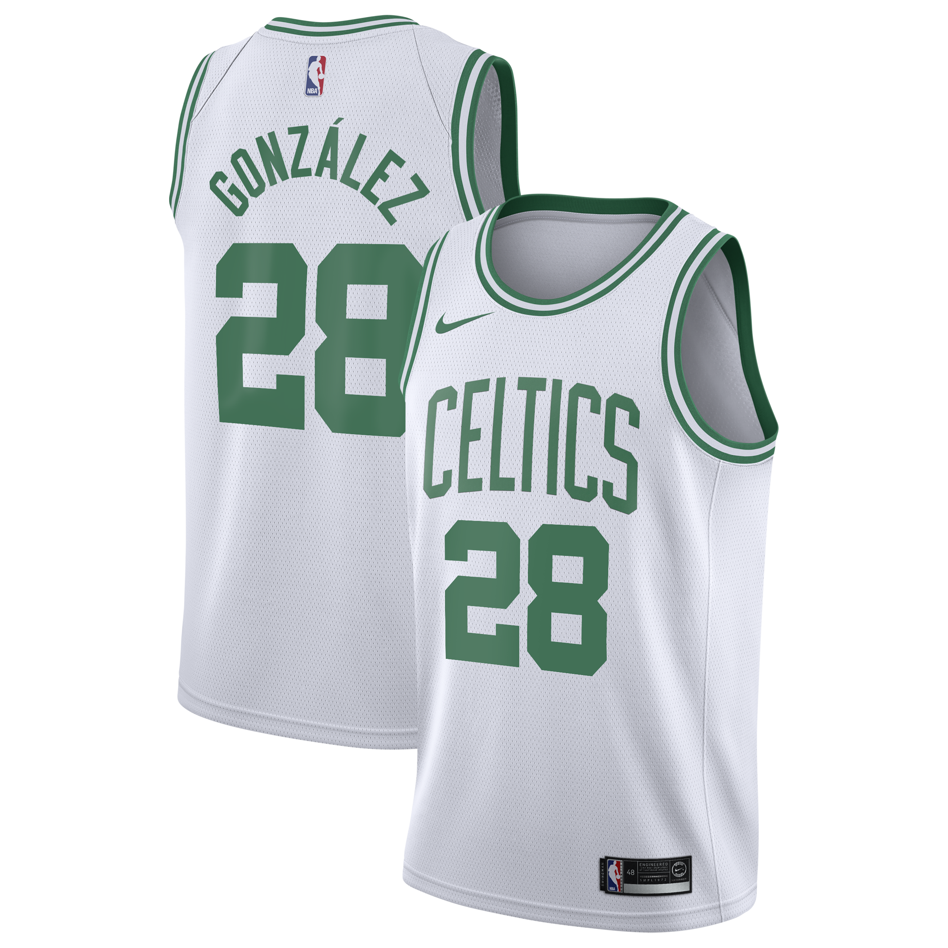 Hugo González Boston Celtics Association Edition Swingman Jersey - White - Youth