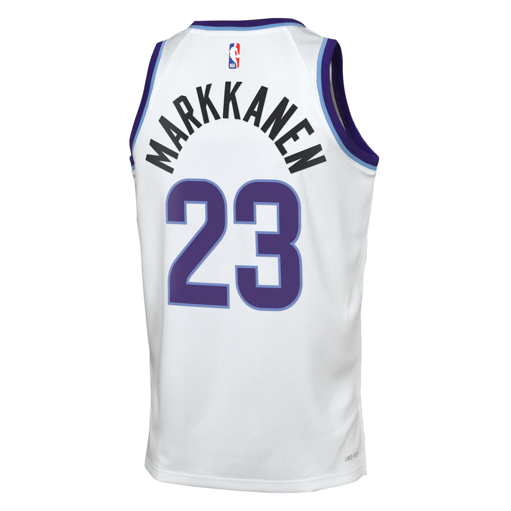 Lauri Markkanen Utah Jazz Association Edition Replica Swingman Jersey - White - Youth