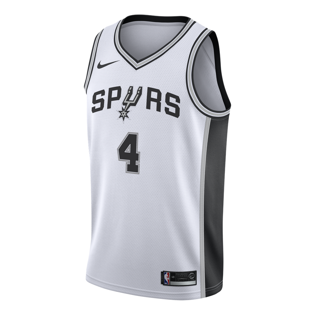 De'Aaron Fox San Antonio Spurs Association Edition Swingman Jersey - White - Youth