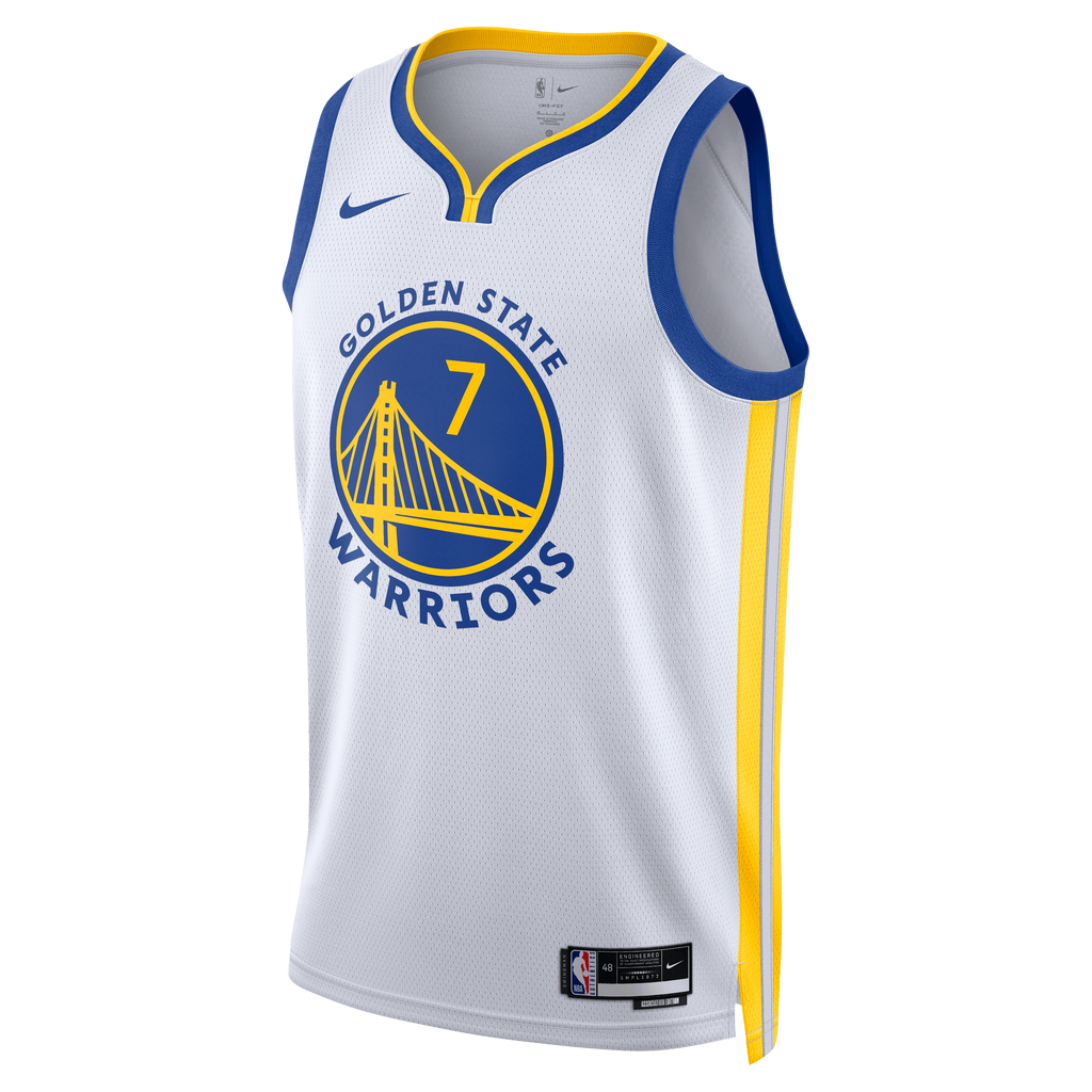 Kristaps Porziņģis Golden State Warriors Association Edition Swingman Jersey - White - Unisex