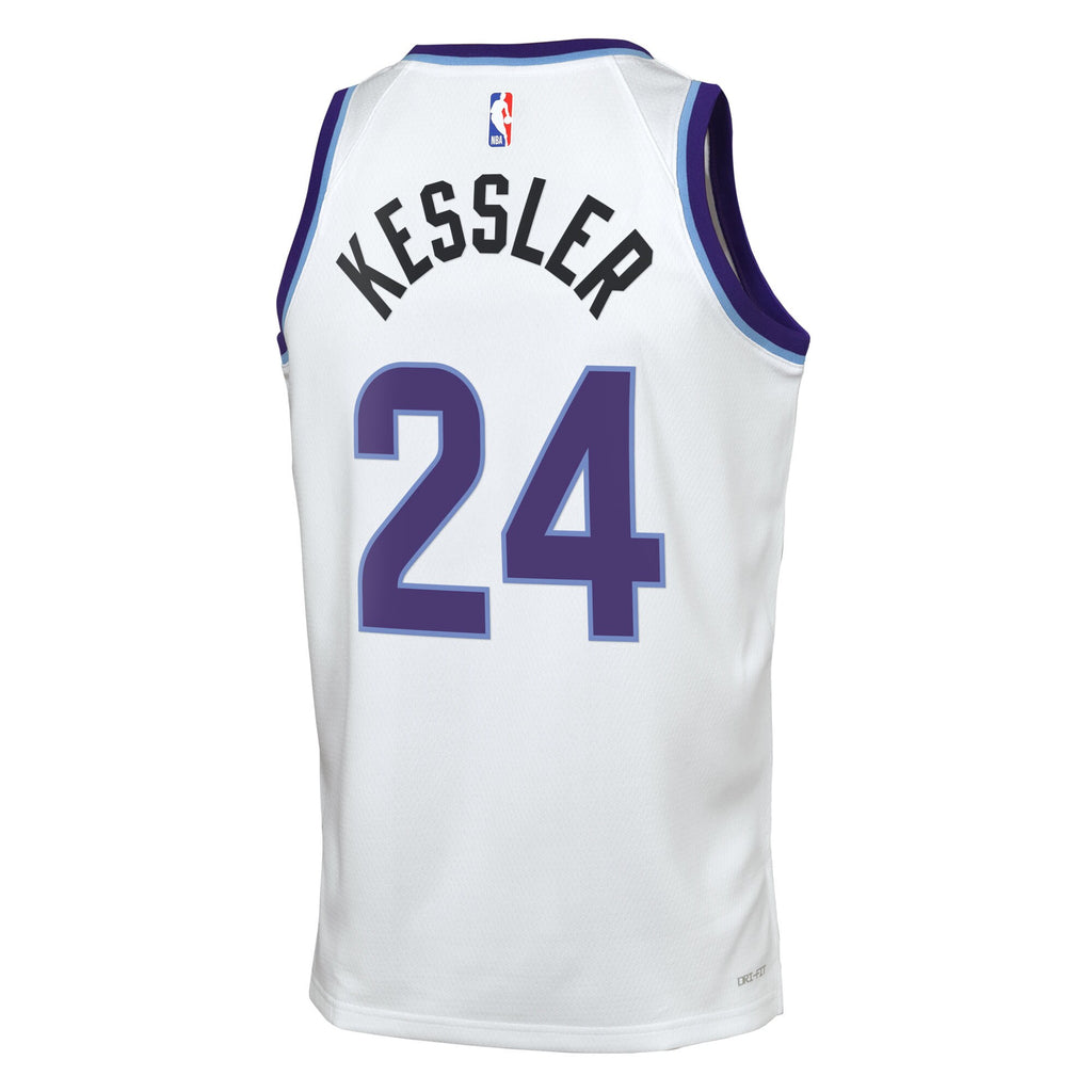 Walker Kessler Utah Jazz Association Edition Replica Swingman Jersey - White - Youth