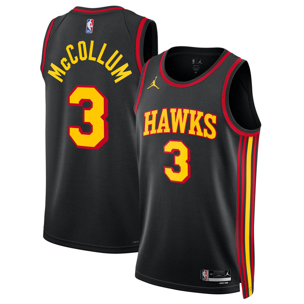 CJ McCollum Atlanta Hawks Statement Edition Swingman Jersey - Black - Unisex