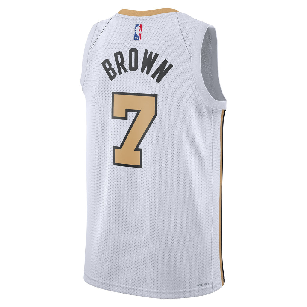 Jaylen Brown Boston Celtics 2025/26 City Edition Swingman Jersey - White - Unisex
