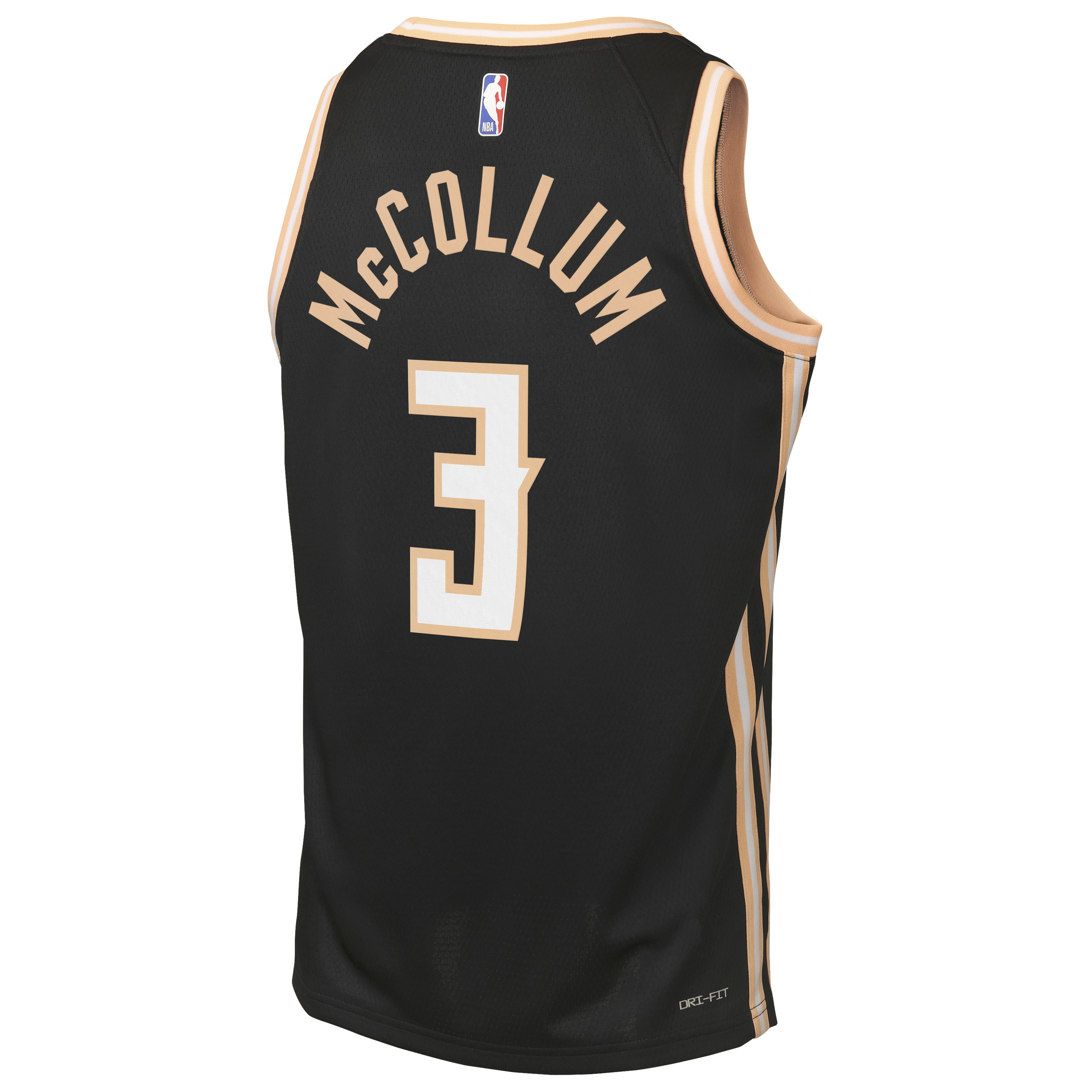 CJ McCollum Atlanta Hawks 2025/26 City Edition Swingman Jersey - Black - Youth