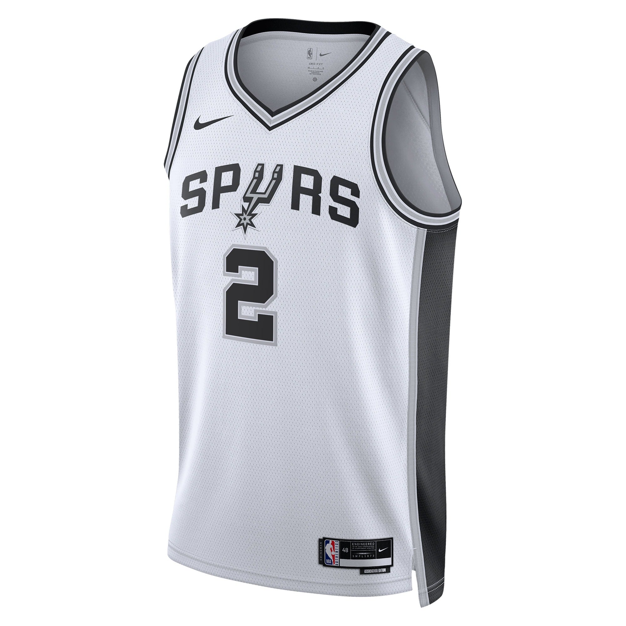 Dylan Harper San Antonio Spurs 2025 Association Edition Swingman Jersey - White - Unisex