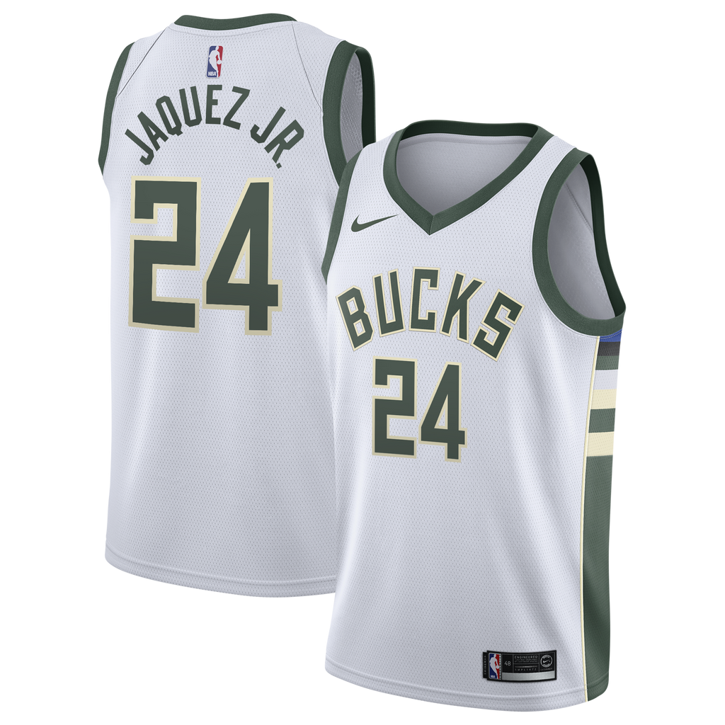 Jaime Jaquez Jr. Milwaukee Bucks Association Edition Swingman Jersey - White - Youth