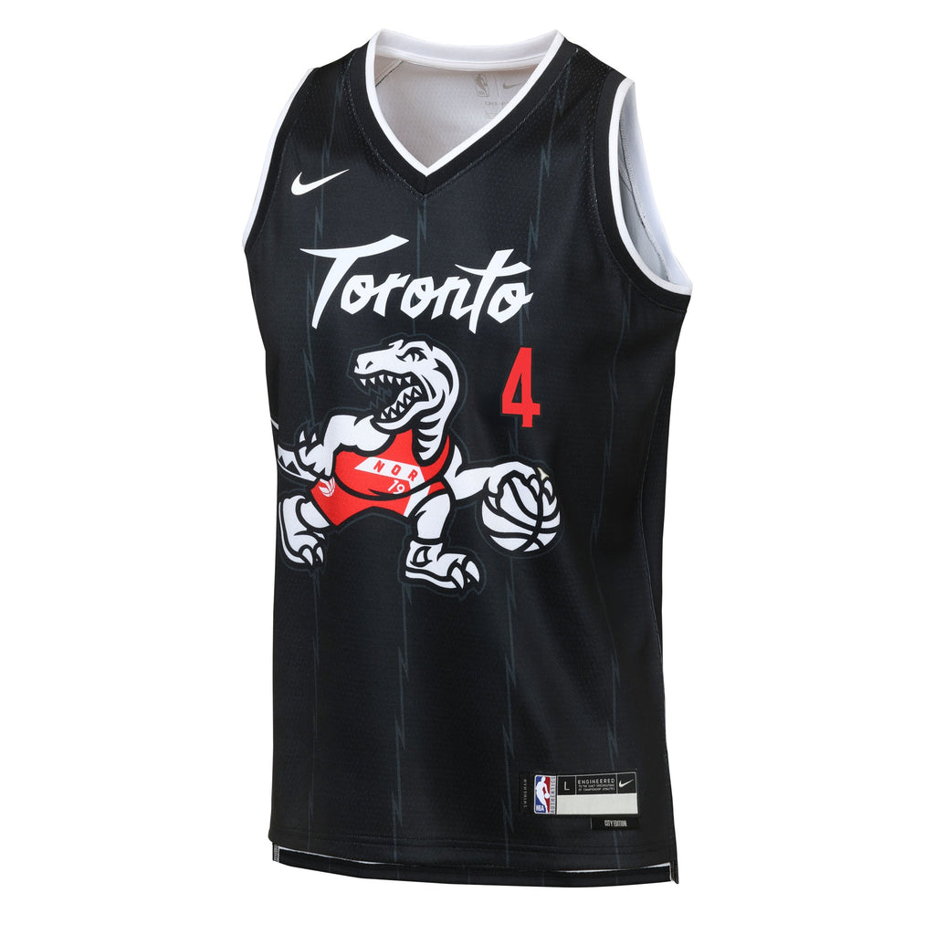 Scottie Barnes Toronto Raptors 2025/26 City Edition Swingman Jersey - Black - Youth