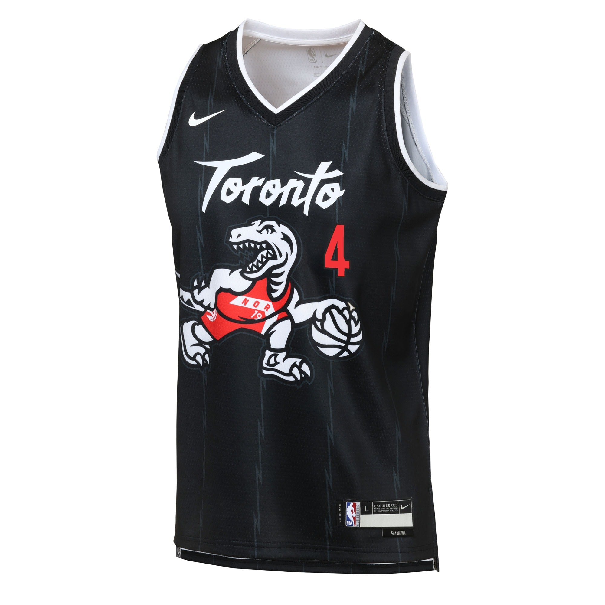 Scottie Barnes Toronto Raptors 2025/26 City Edition Swingman Jersey - Black - Youth