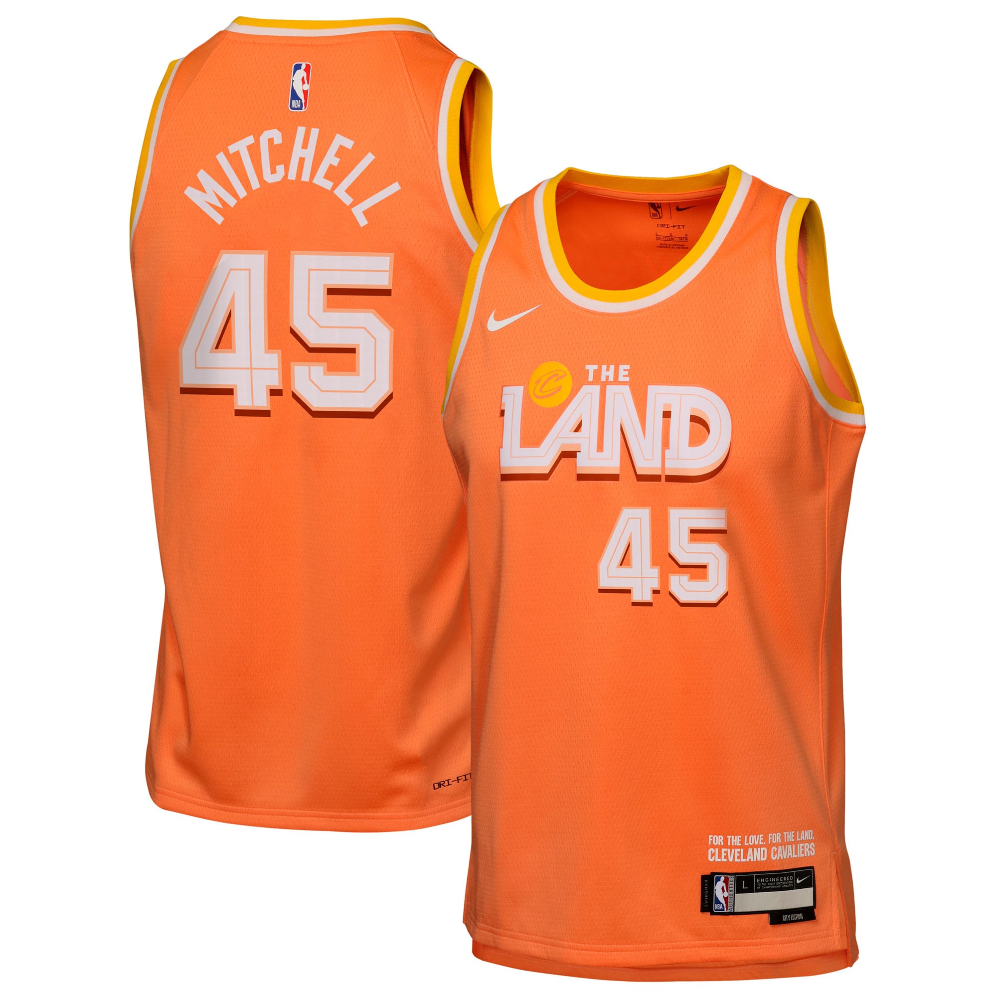 Donovan Mitchell Cleveland Cavaliers 2025/26 City Edition Swingman Jersey - Orange - Youth