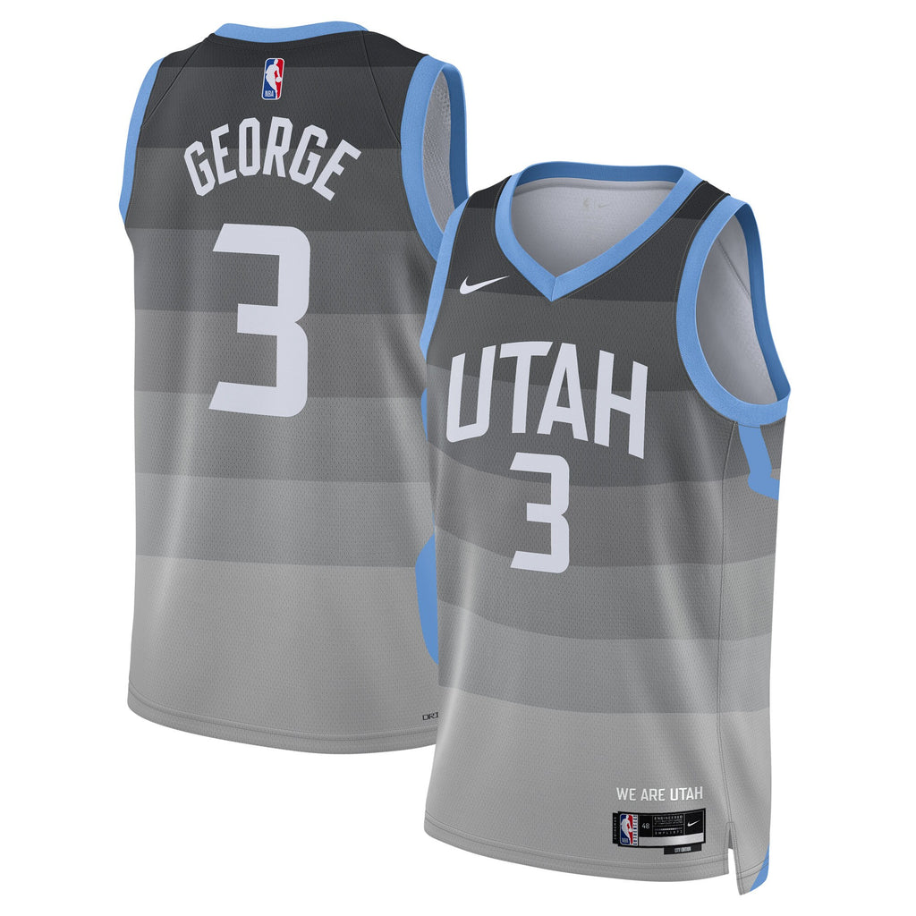 Keyonte George Utah Jazz 2025/26 City Edition Swingman Jersey - Gray - Unisex