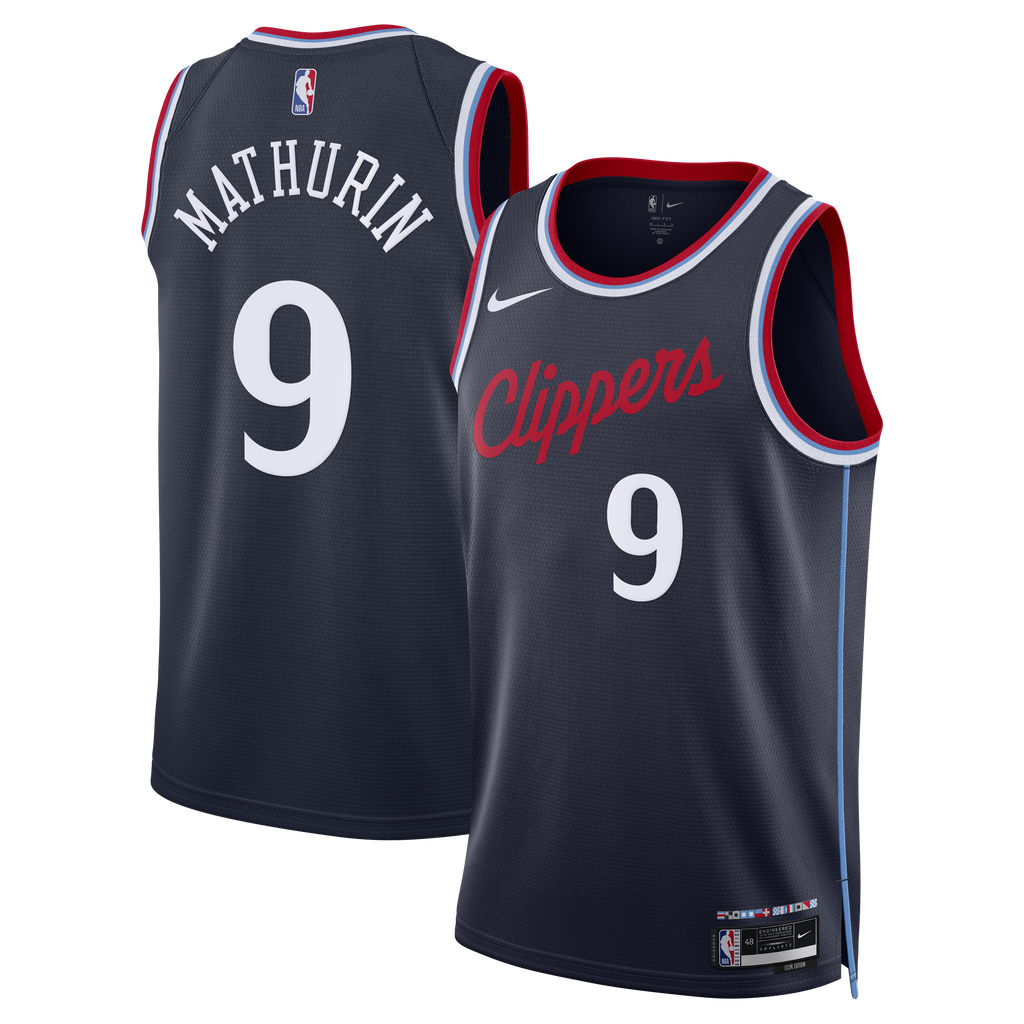 Bennedict Mathurin Los Angeles Clippers Icon Edition Replica Swingman Jersey - Navy - Youth