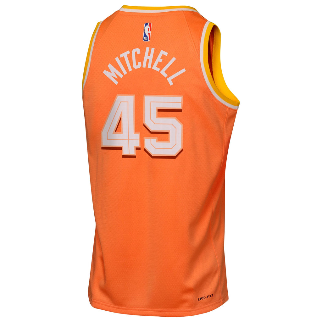 Donovan Mitchell Cleveland Cavaliers 2025/26 City Edition Swingman Jersey - Orange - Youth