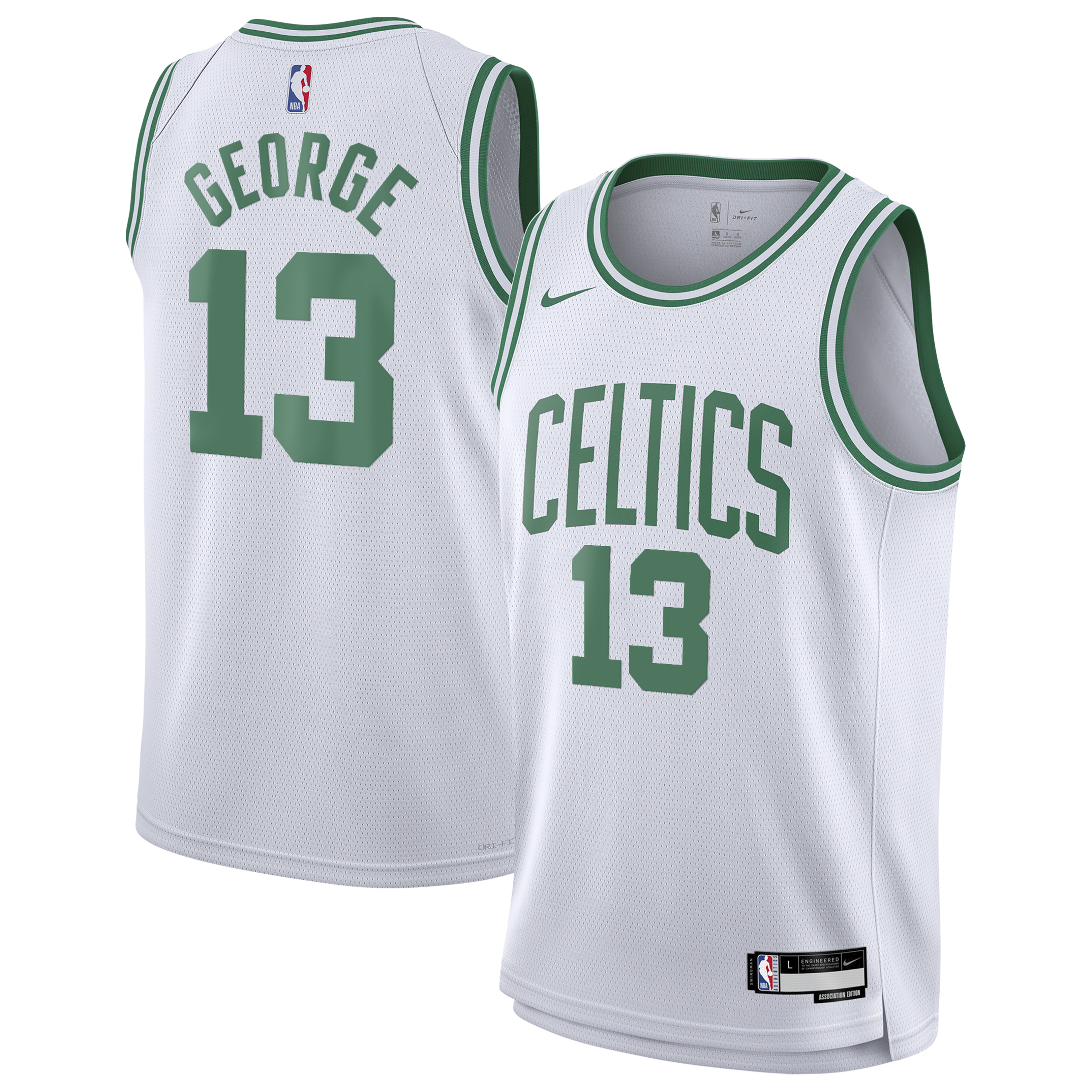 Paul George Boston Celtics Association Edition Swingman Jersey - White - Youth