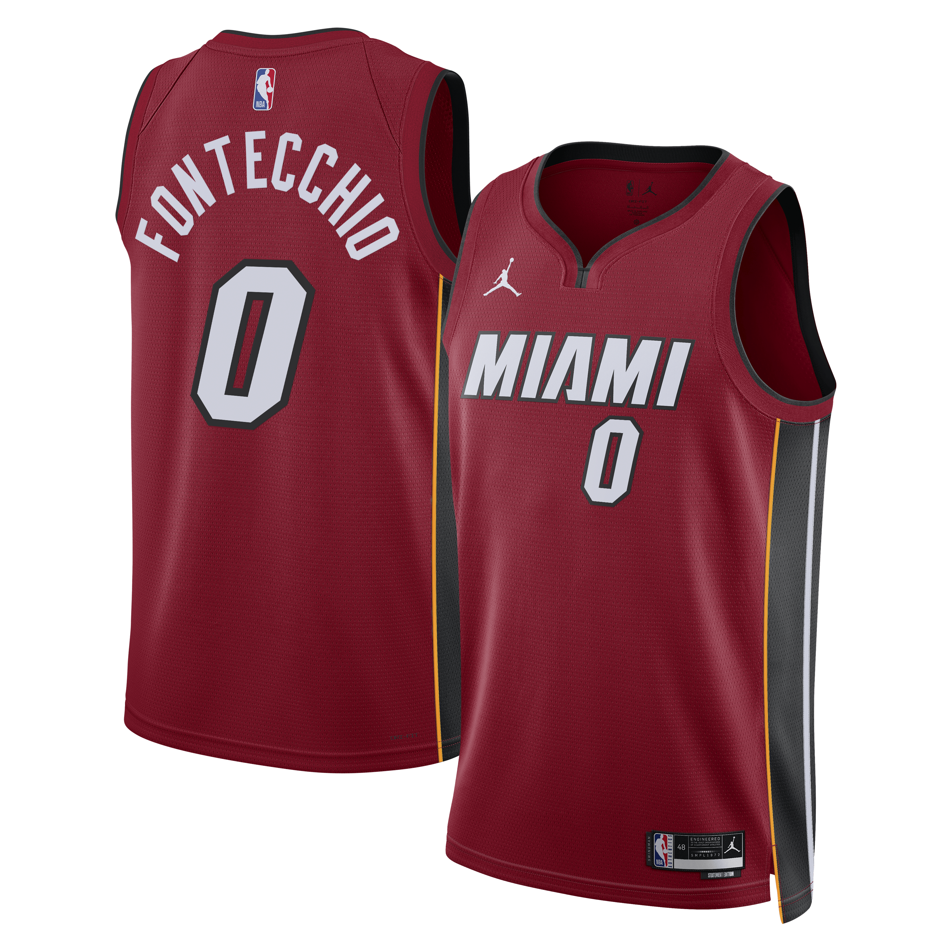 Simone Fontecchio Miami Heat Statement Edition Swingman Jersey - Red - Unisex